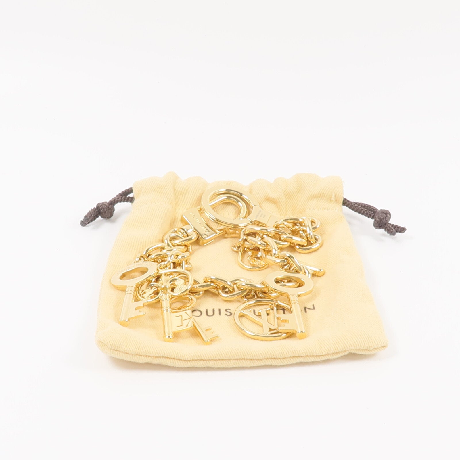 LOUIS VUITTON 金屬LV X Fornasetti Keychain鑰匙鏈