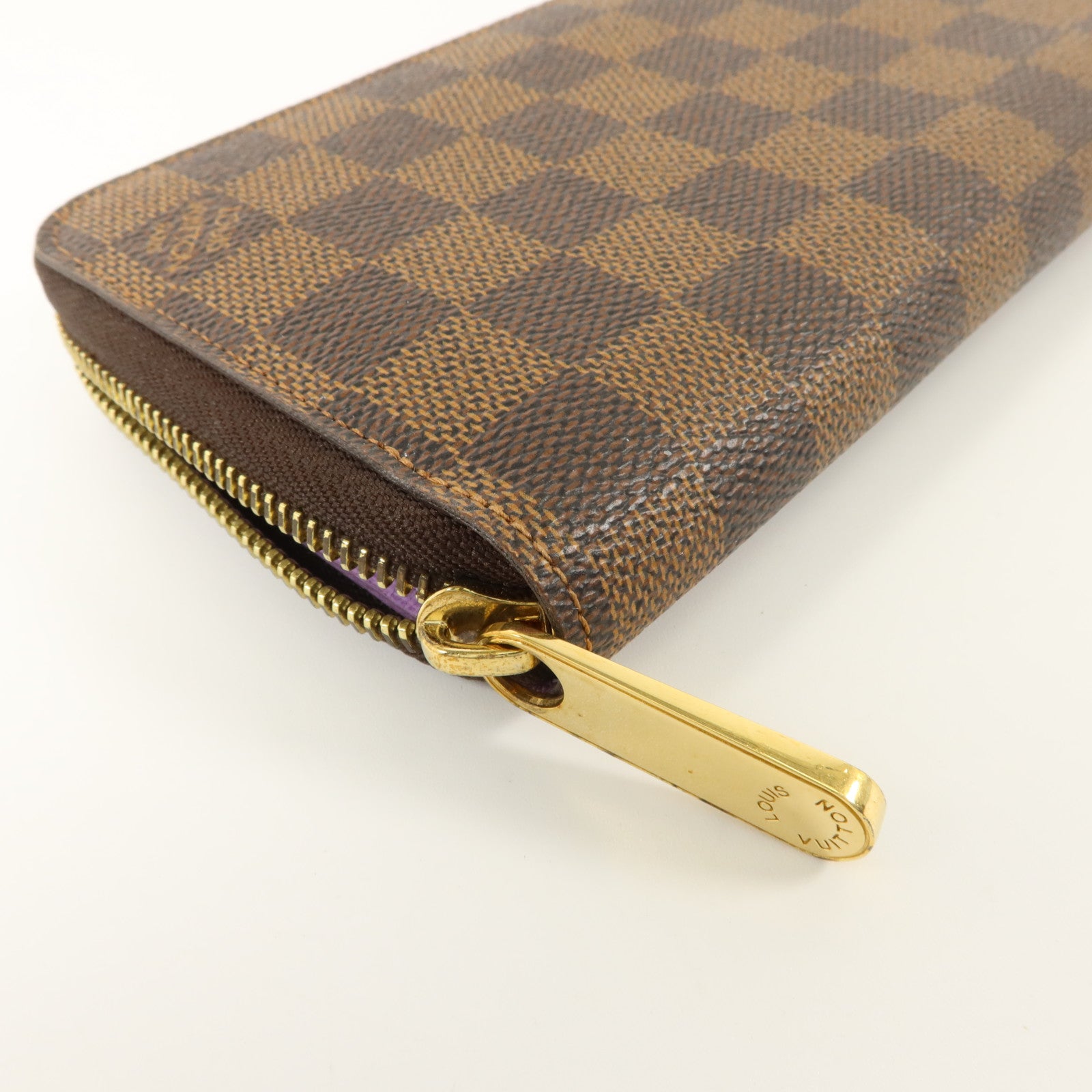 LOUIS VUITTON Damier Zippy金扣長錢包