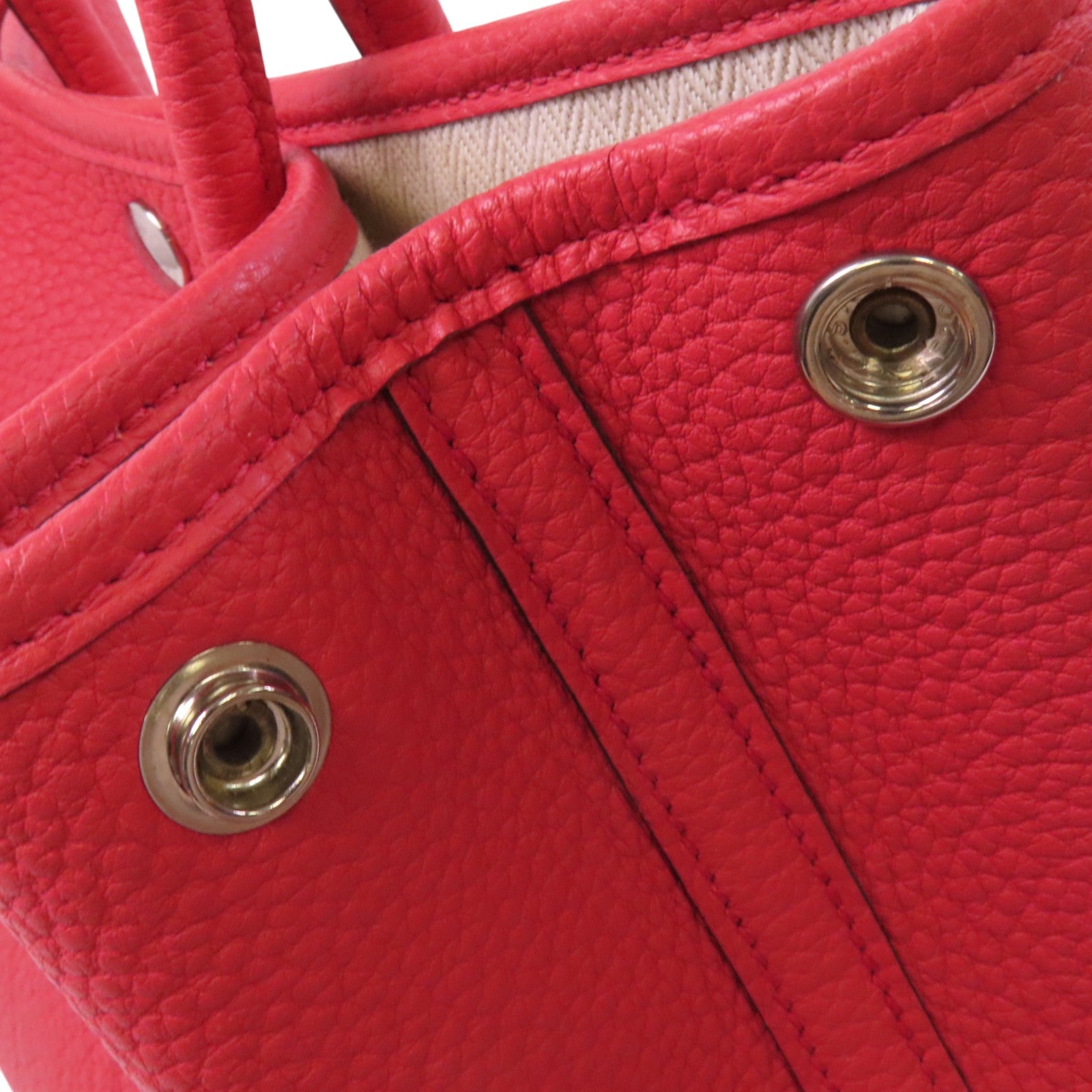 HERMES Negonda皮革Garden Party TPM銀扣手挽袋