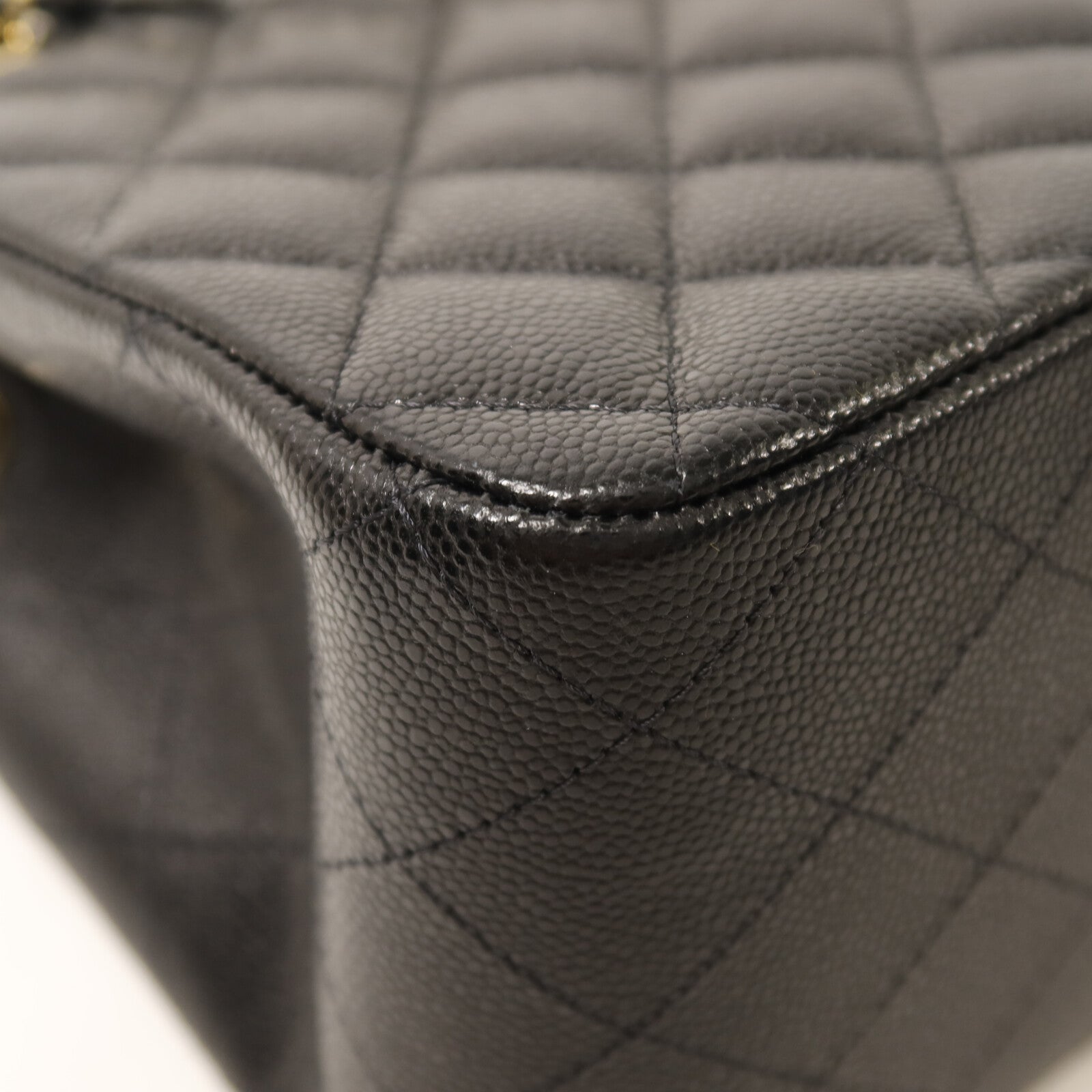CHANEL 牛皮皮革Mini Tote金扣肩背袋