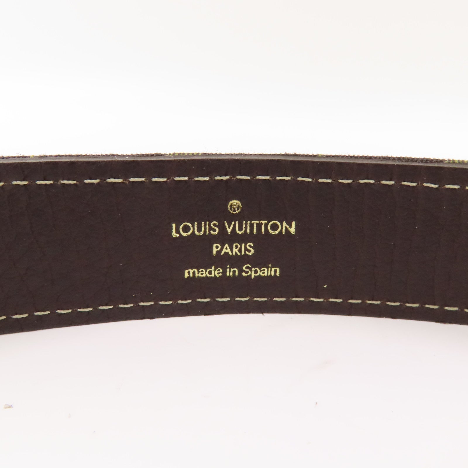 LOUIS VUITTON 【激減優惠】Monogram Mini Lin/皮革Belt皮帶