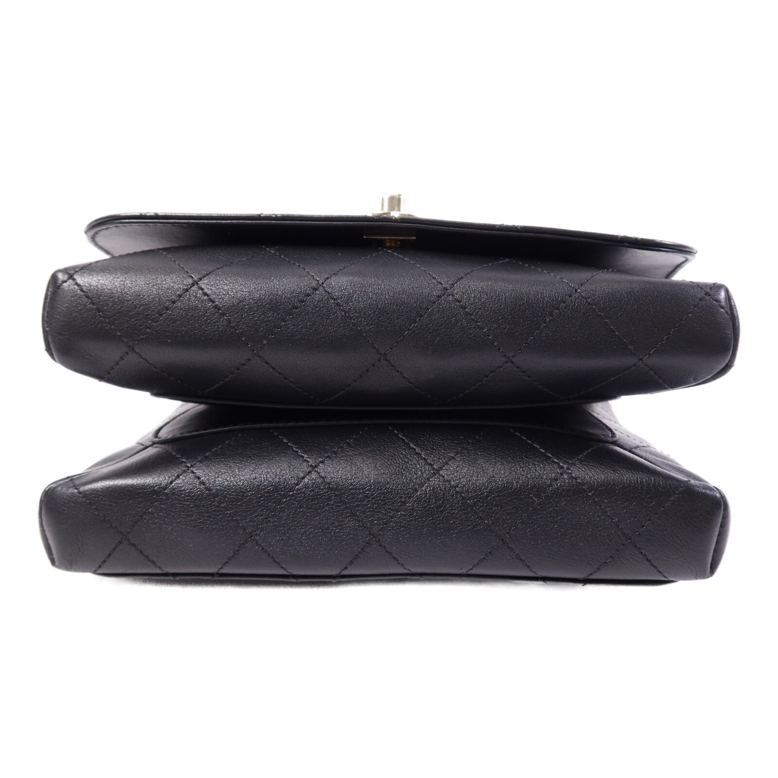 CHANEL 羊皮皮革Chain Shoulder Bag金扣鏈帶肩背袋