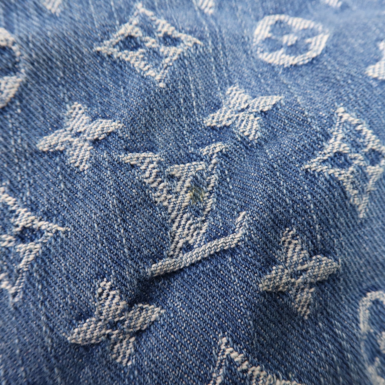LOUIS VUITTON Monogram Denim Baggy GM金扣肩背袋