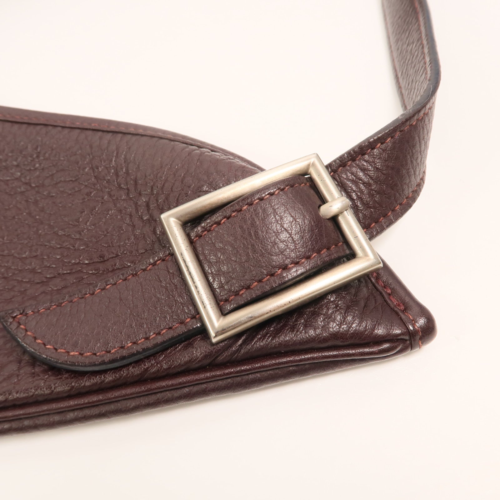 HERMES Clemence皮革Massai Cut 40肩背袋Havanne