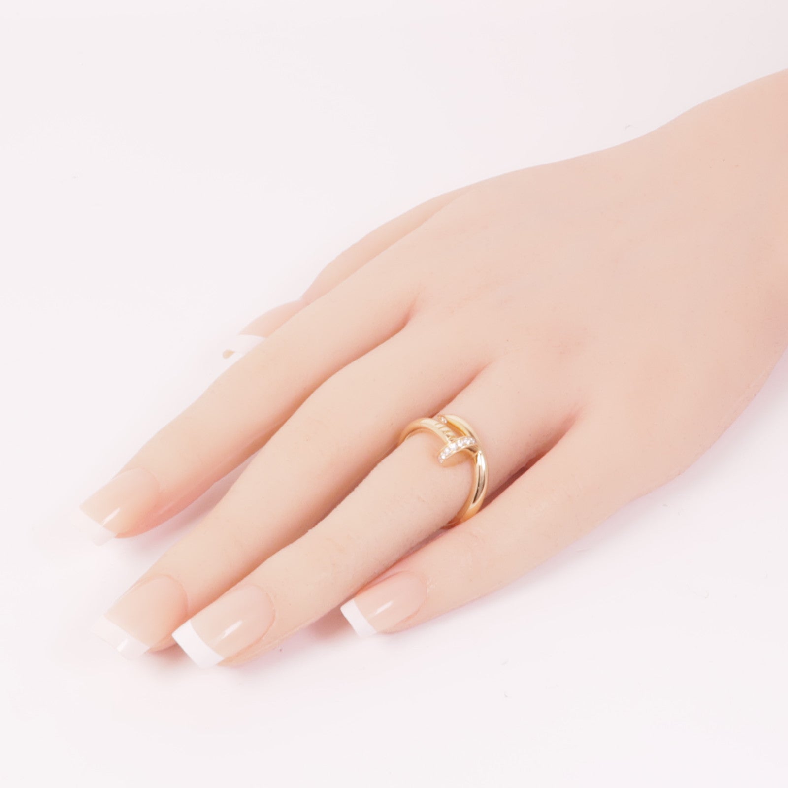 CARTIER 18K玫瑰金Juste Un Clou Ring鑽石戒指Cartier#50/US#5.25