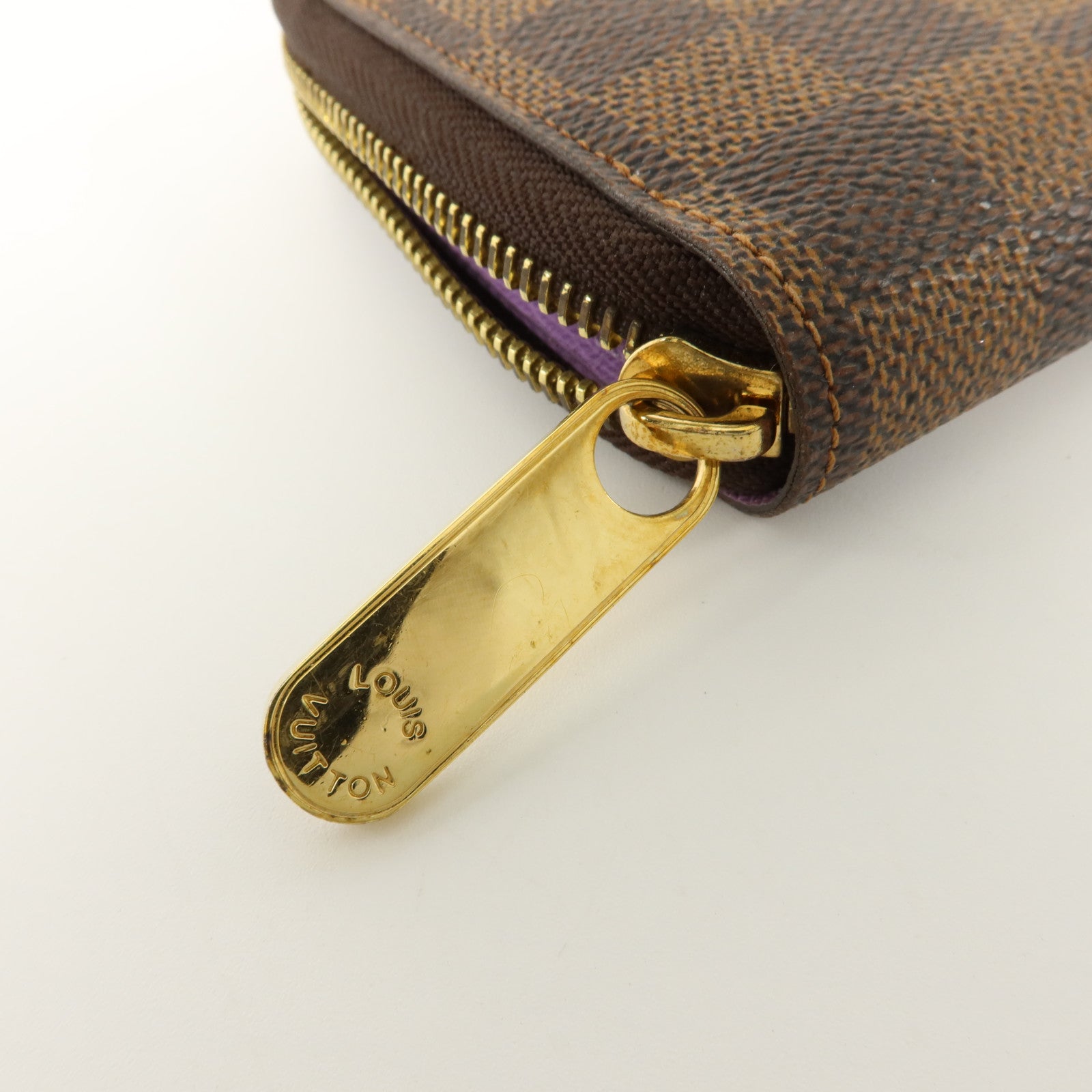 LOUIS VUITTON Damier Zippy金扣長錢包