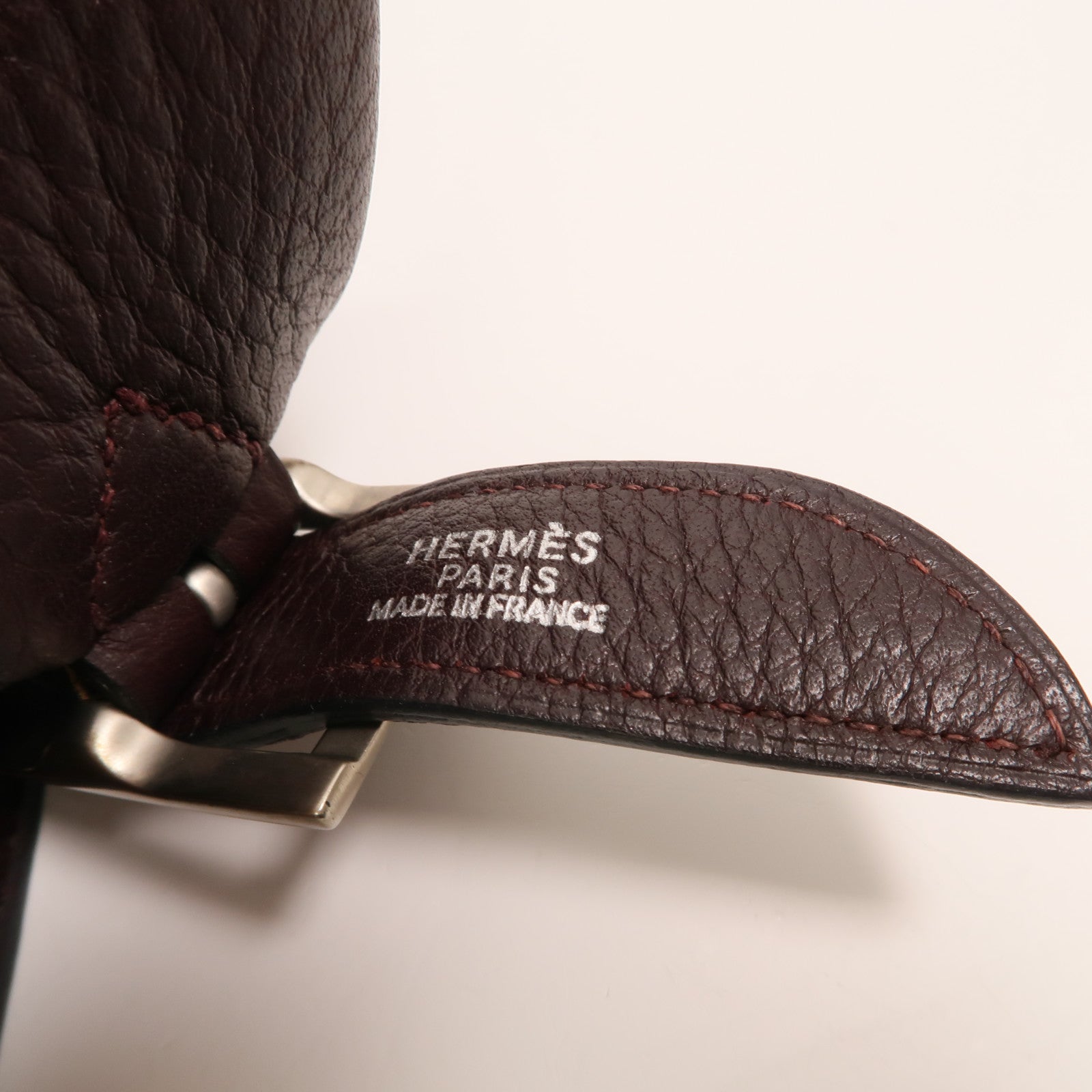 HERMES Clemence皮革Massai Cut 40肩背袋Havanne