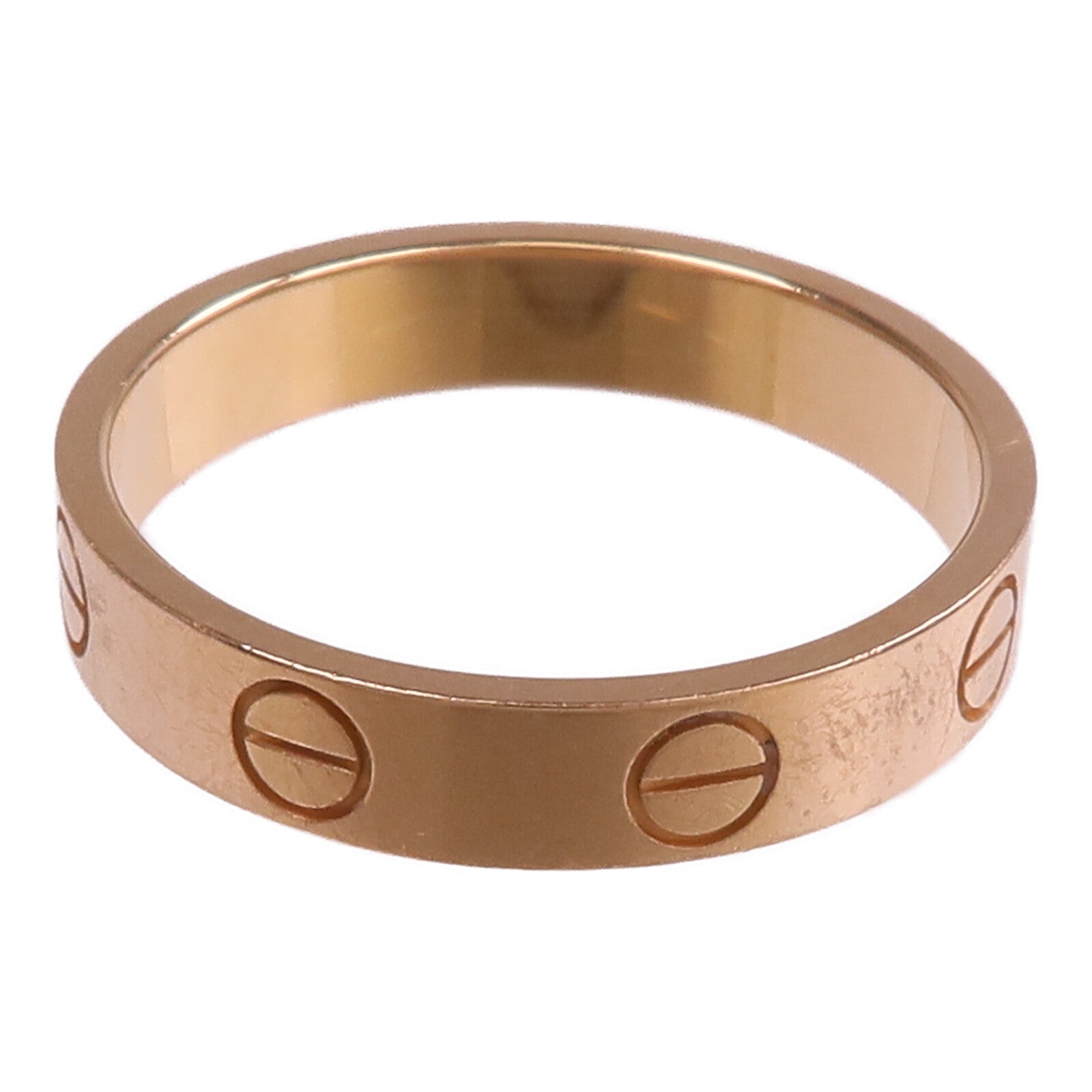 CARTIER 18K玫瑰金Mini Love Ring戒指Cartier#52/US#6