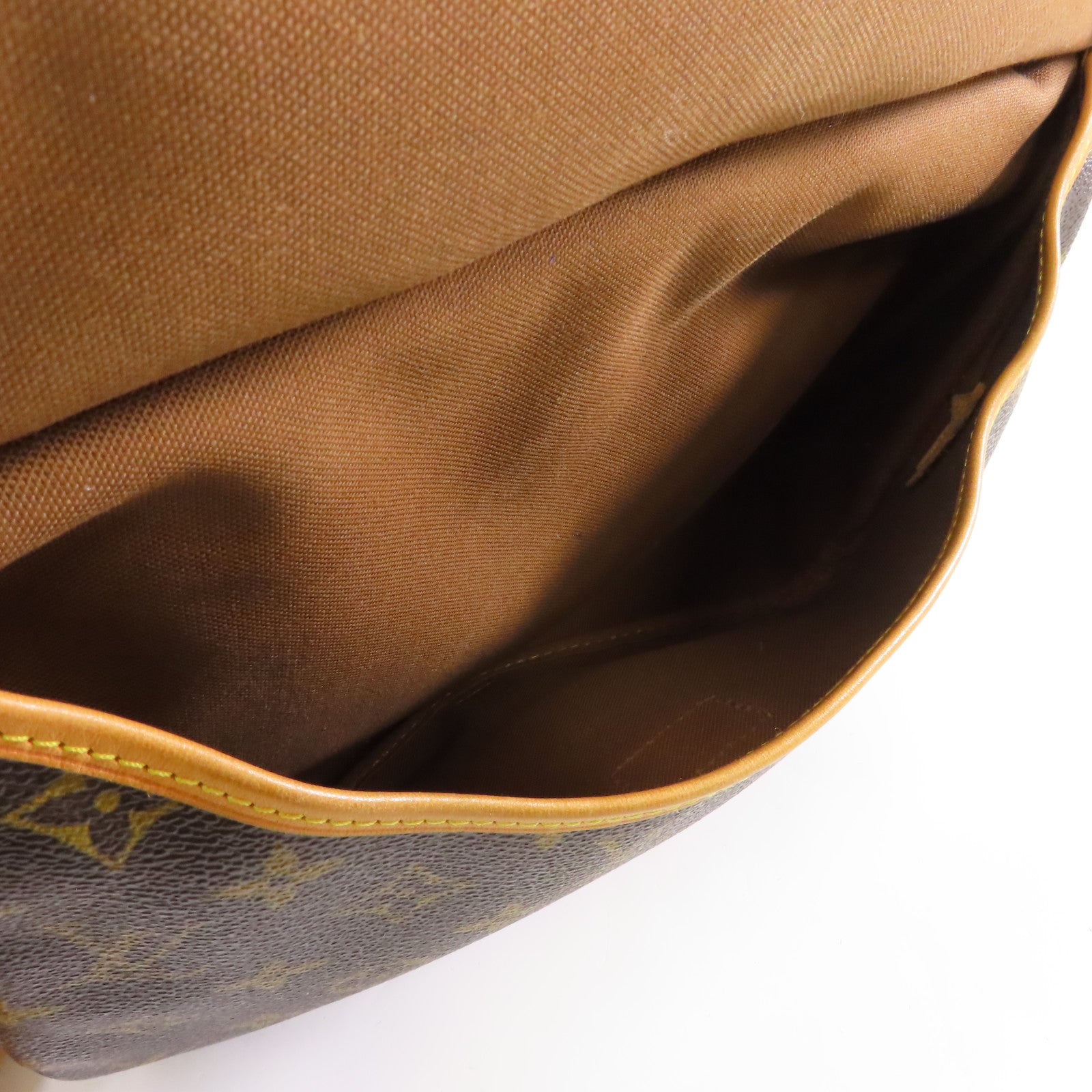 LOUIS VUITTON Monogram Saumur 30金扣肩背袋棕色