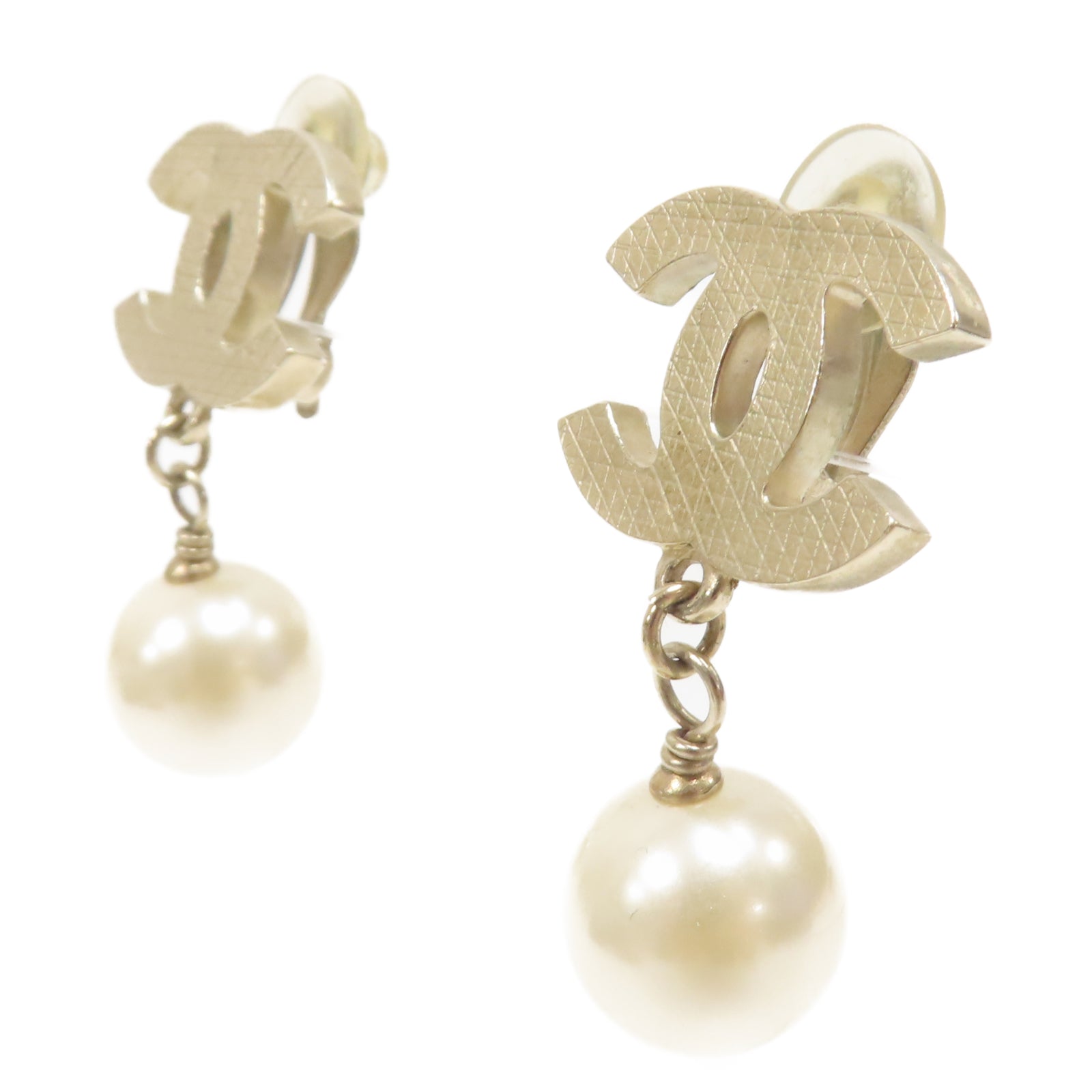 CHANEL 金屬Earrings耳環金色