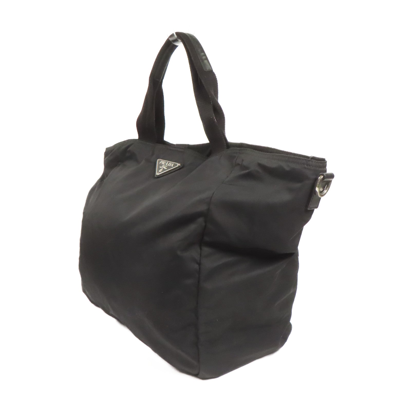 PRADA 尼龍Shoulder Bag銀扣肩背袋