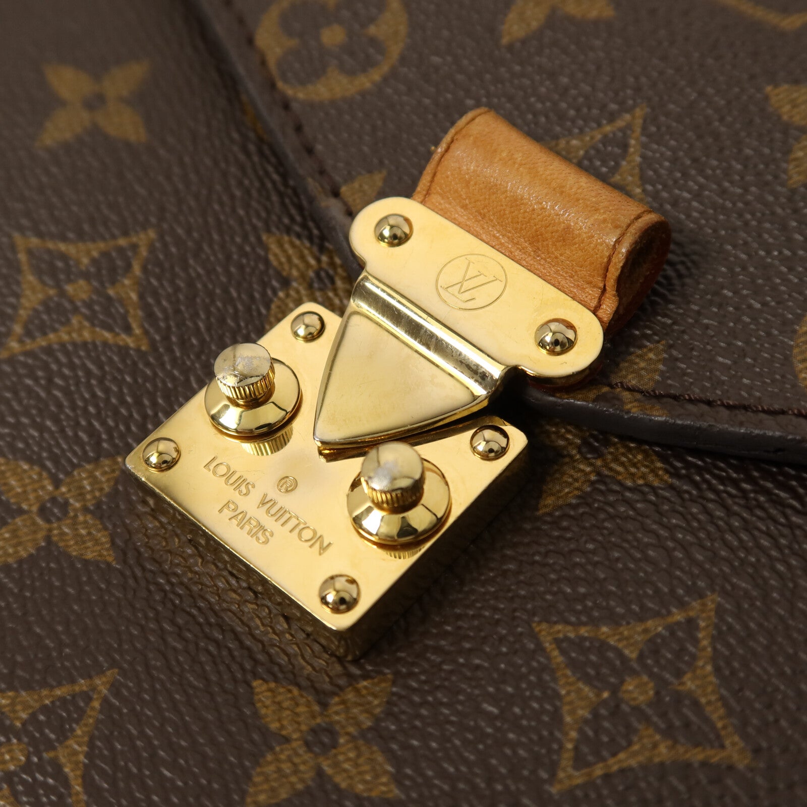 LOUIS VUITTON Monogram Pochette Metis MM金扣手挽肩背兩用袋