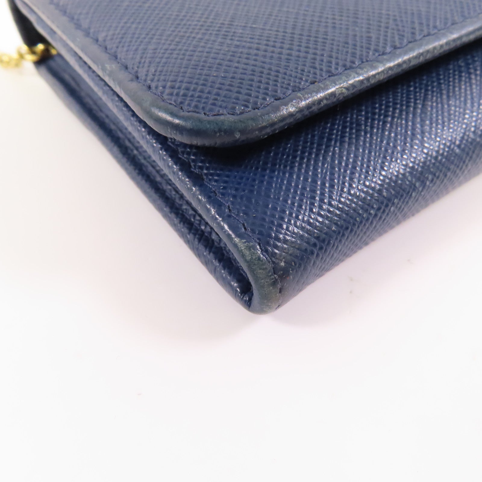 PRADA Saffiano皮革Long wallet金扣長錢包