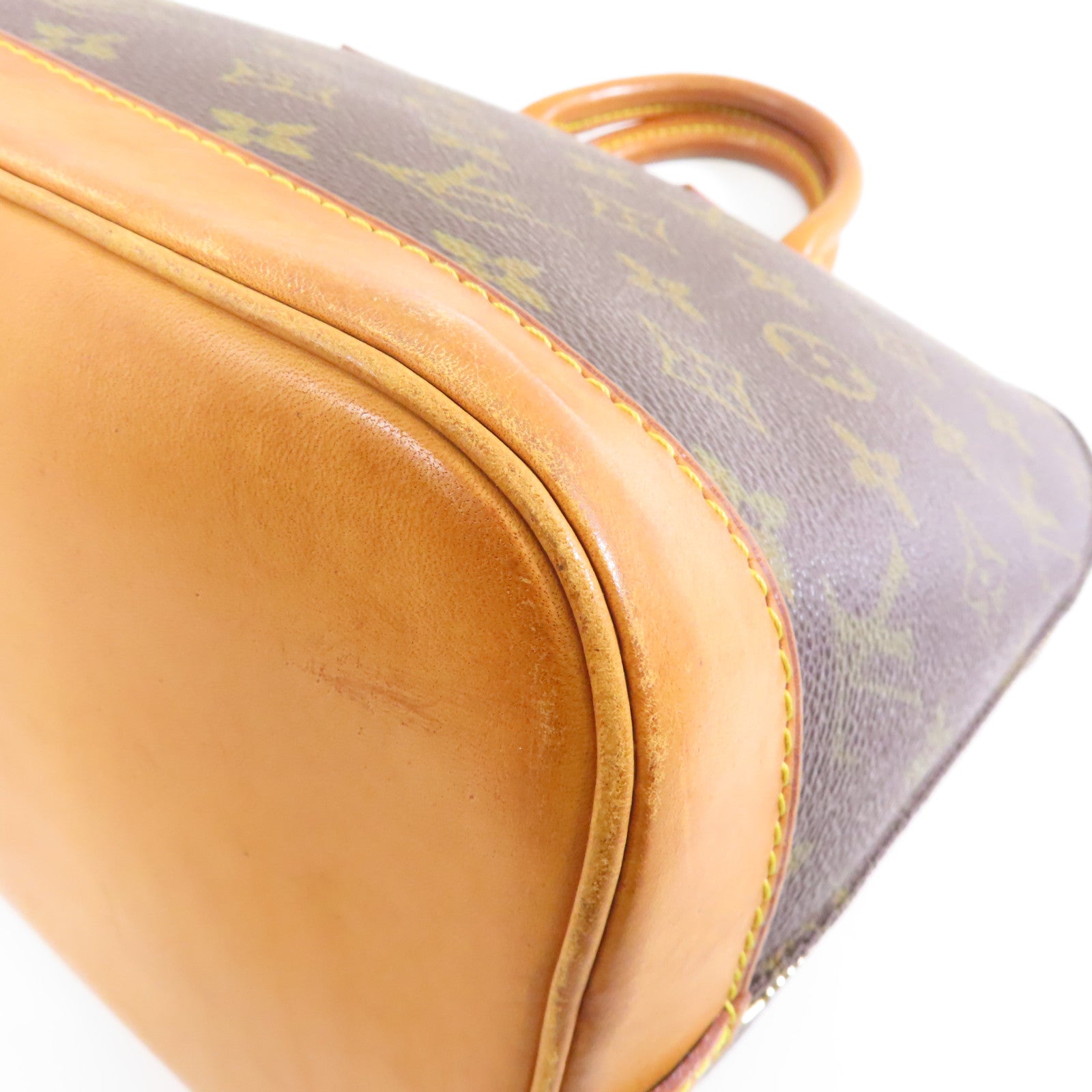 LOUIS VUITTON Monogram Alma PM金扣手挽袋啡色