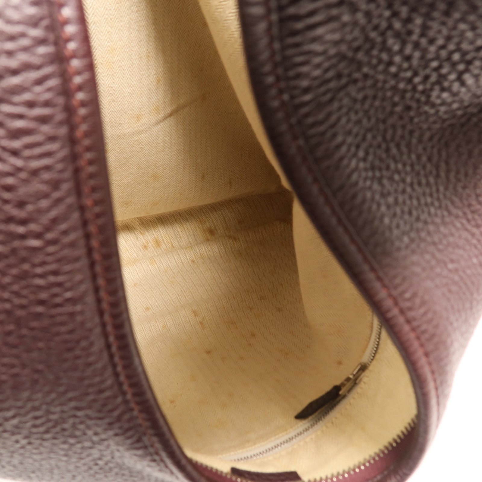 HERMES Clemence皮革Massai Cut 40肩背袋Havanne