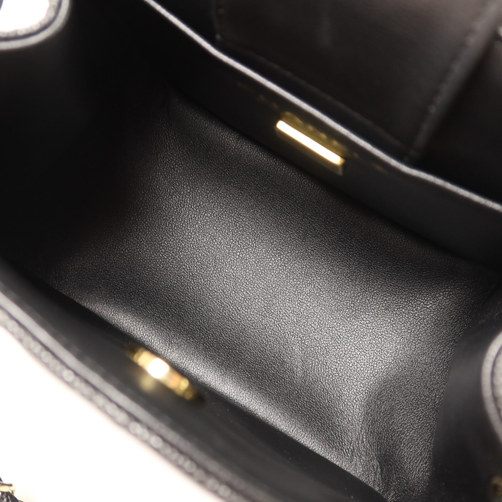 CHANEL 牛皮皮革Mini Tote金扣肩背袋