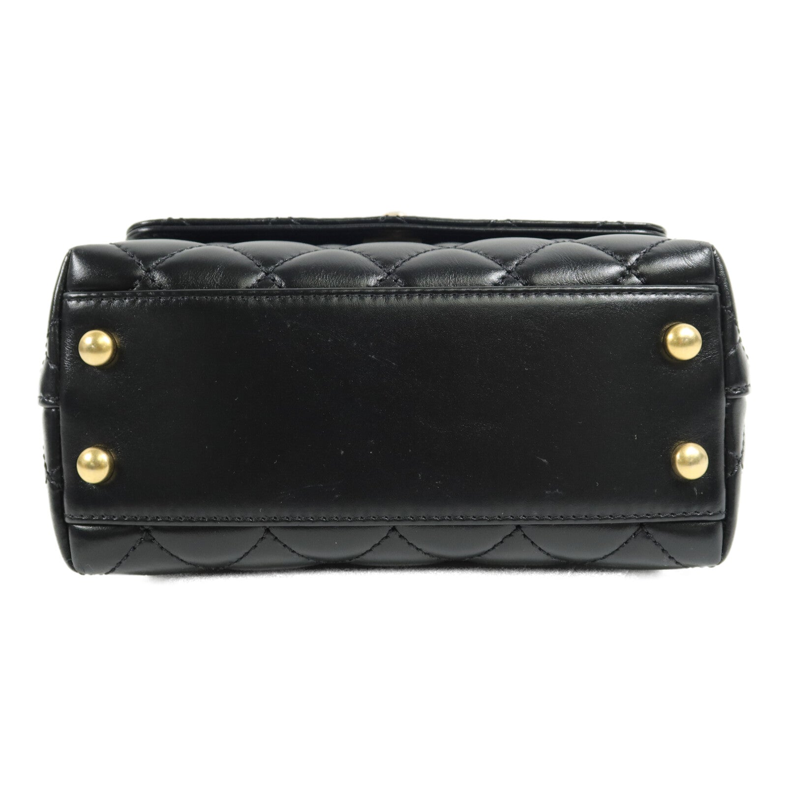 CHANEL 牛皮皮革Mini Coco Handle手挽肩背兩用袋