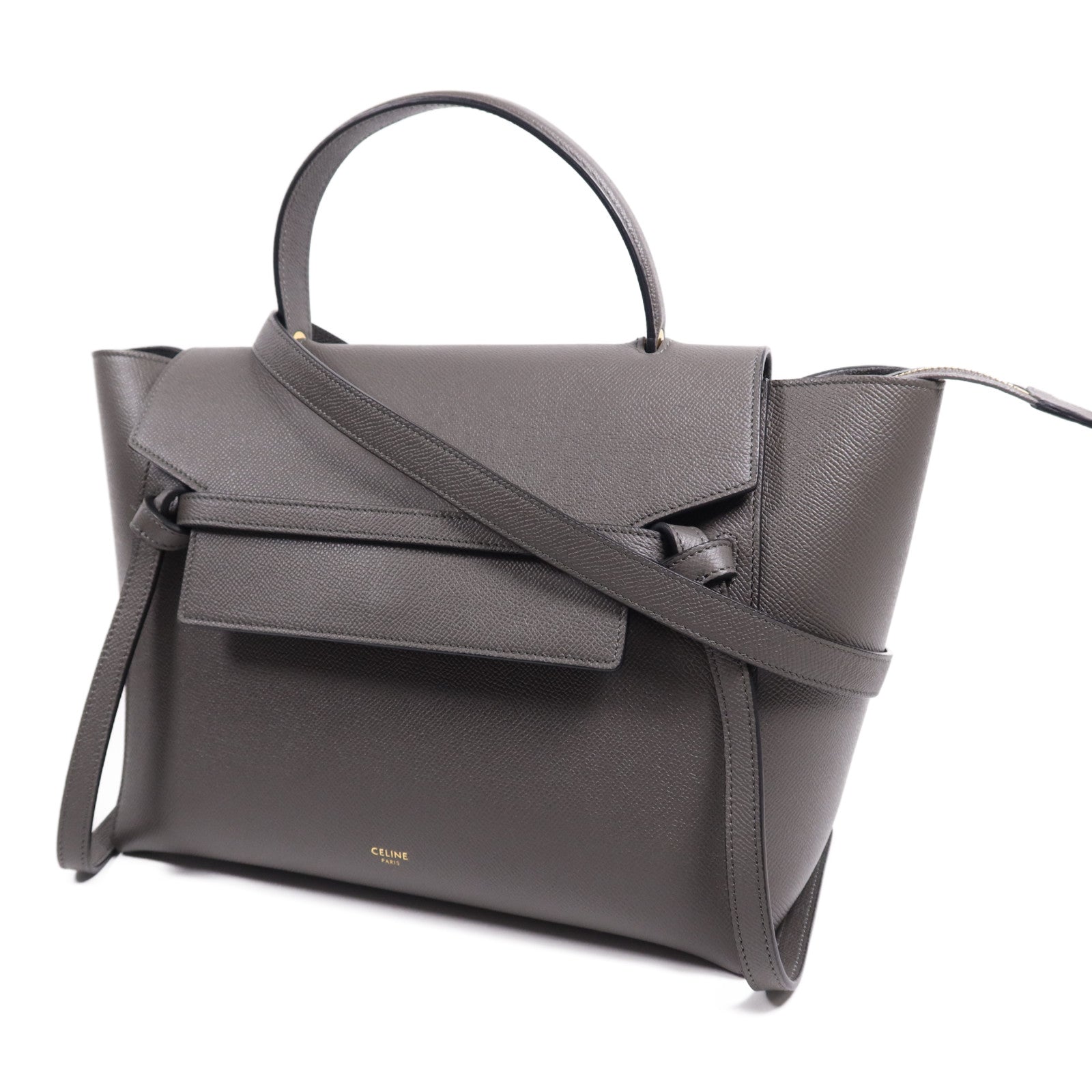 CELINE 牛皮皮革Mini Belt Bag金扣手挽肩背兩用袋