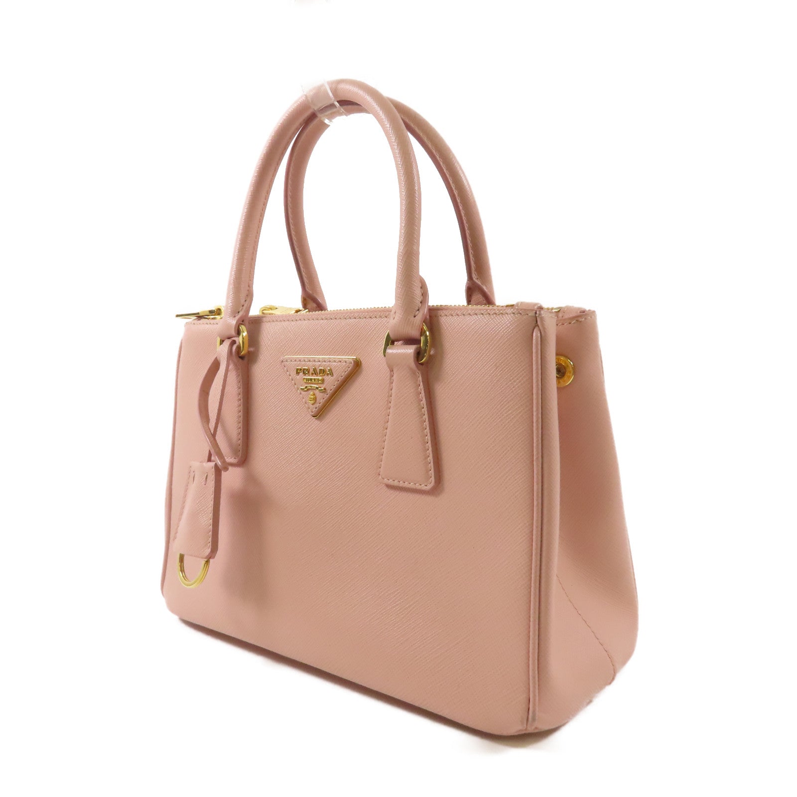 PRADA 牛皮皮革2 way Shoulder金扣手挽肩背兩用袋