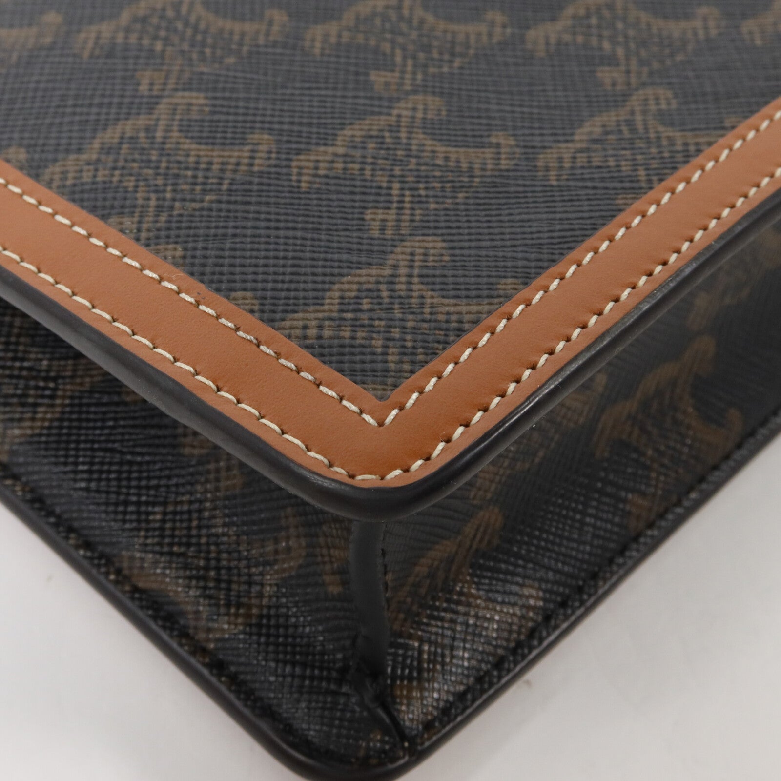 CELINE 塗層帆布Wallet On Chain Margo鏈帶肩背袋