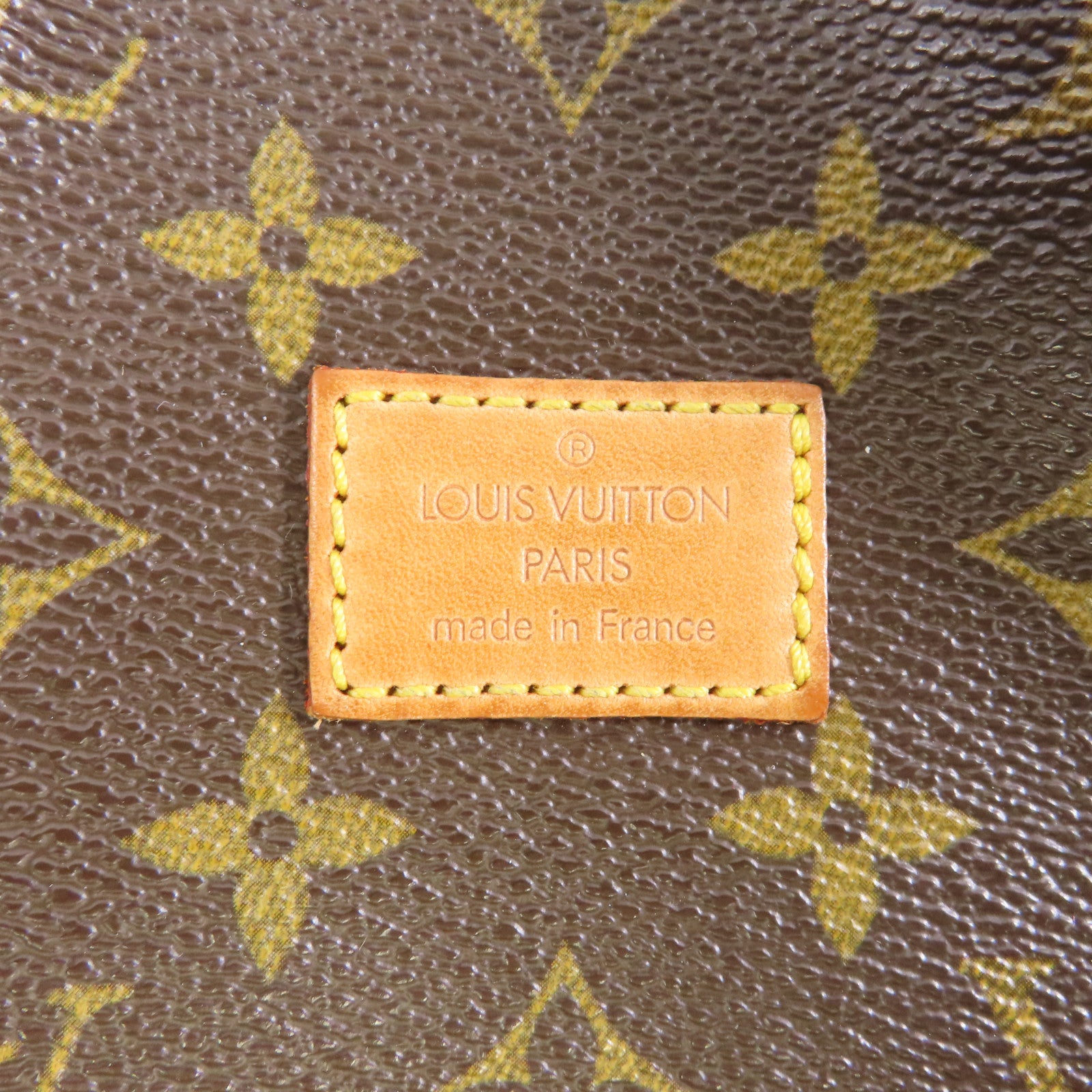 LOUIS VUITTON Monogram Saumur 30金扣肩背袋棕色