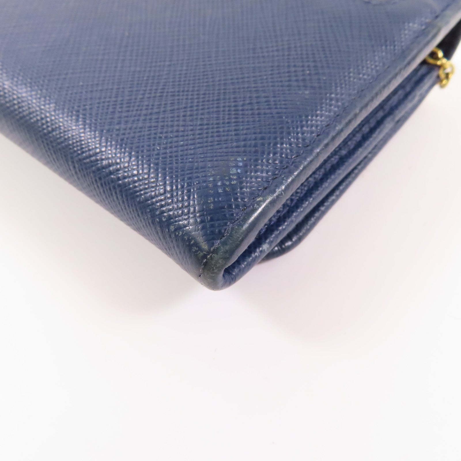 PRADA Saffiano皮革Long wallet金扣長錢包
