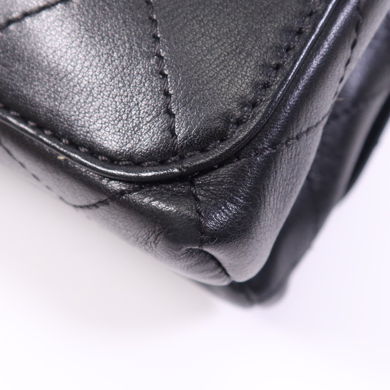 CHANEL 羊皮皮革Chain Shoulder Bag金扣鏈帶肩背袋