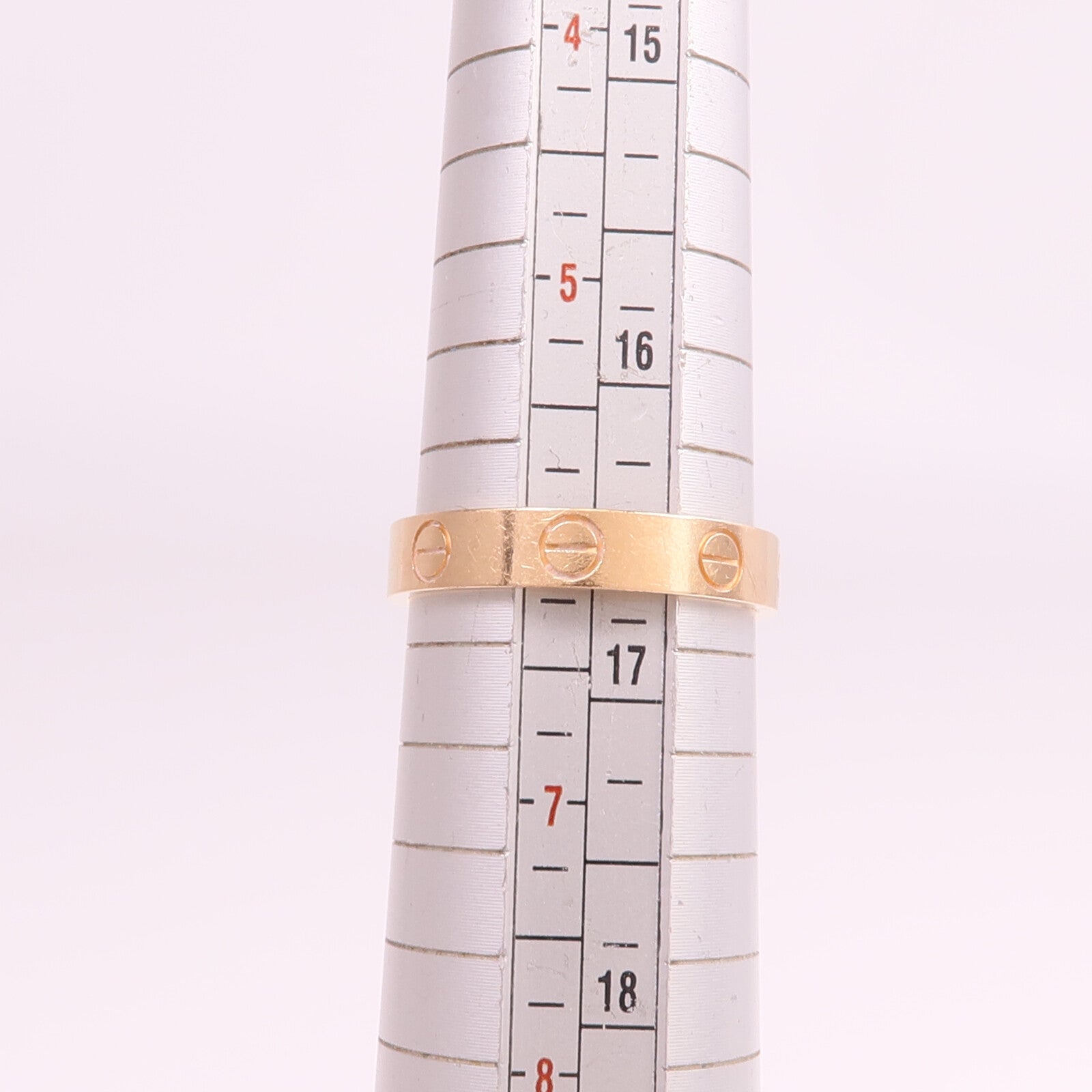 CARTIER 18K玫瑰金Mini Love Ring戒指Cartier#52/US#6