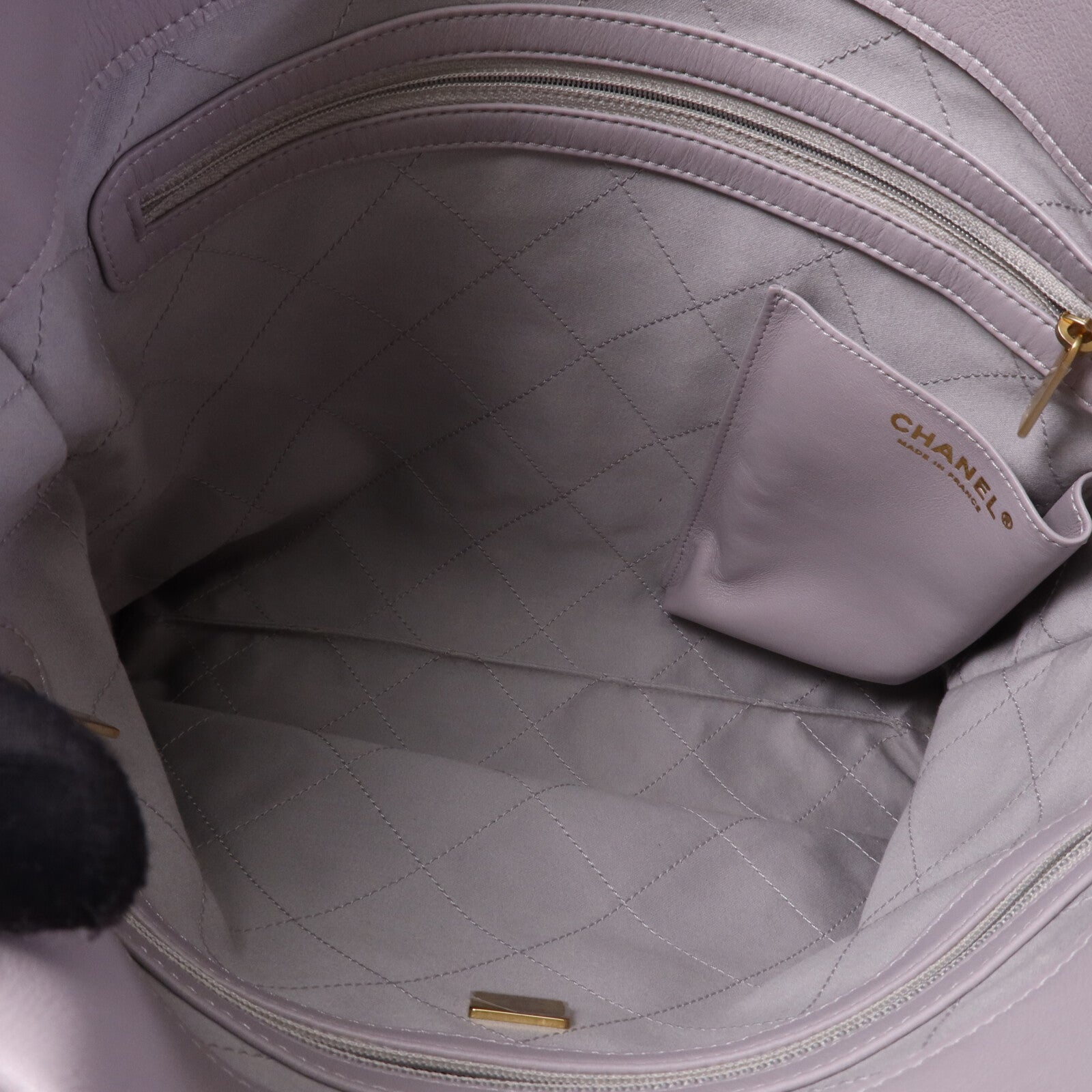 CHANEL 牛皮皮革2 Way Hobo Bag金扣肩背袋