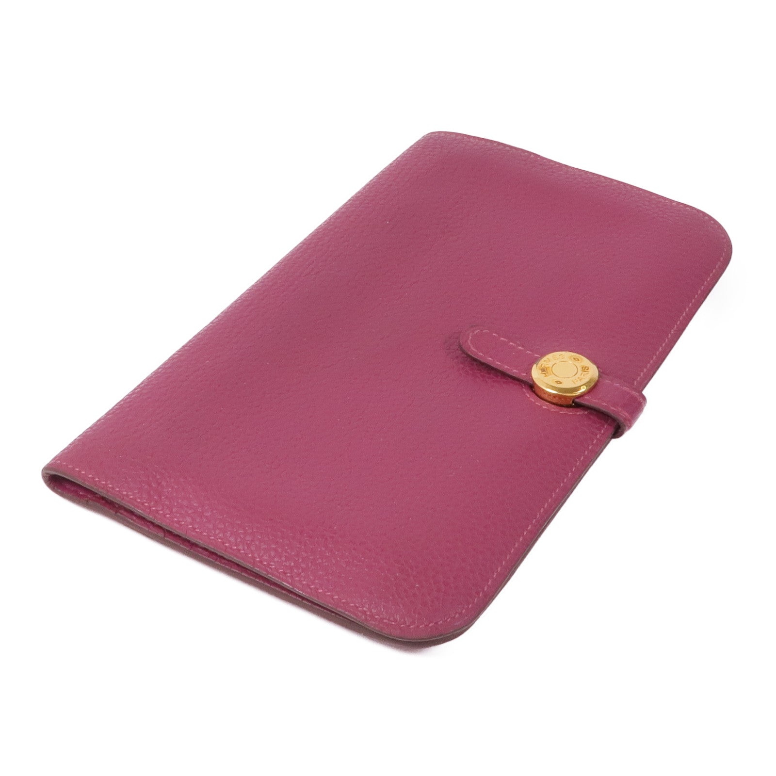 HERMES Togo皮革Dogon GM金扣長錢包