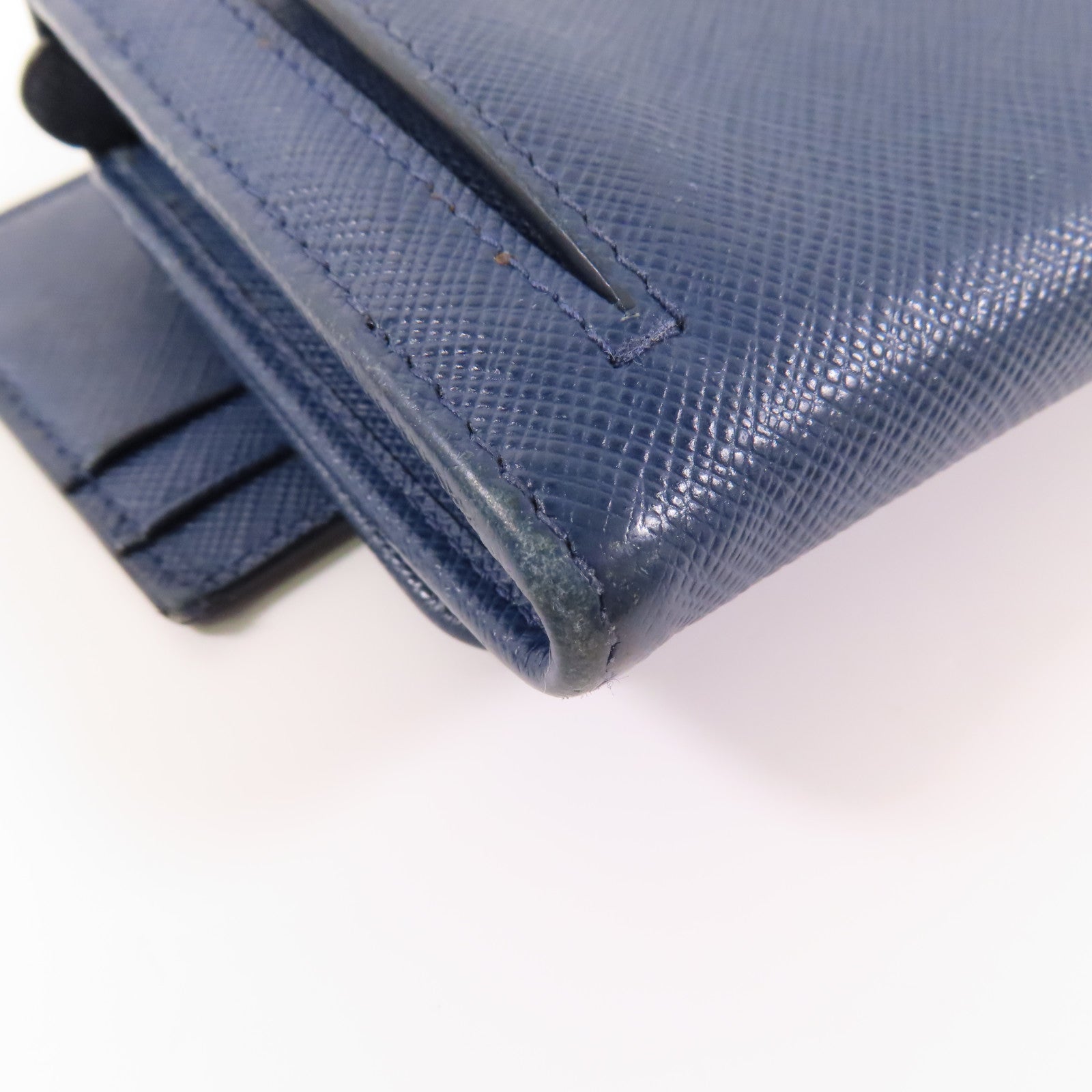 PRADA Saffiano皮革Long wallet金扣長錢包