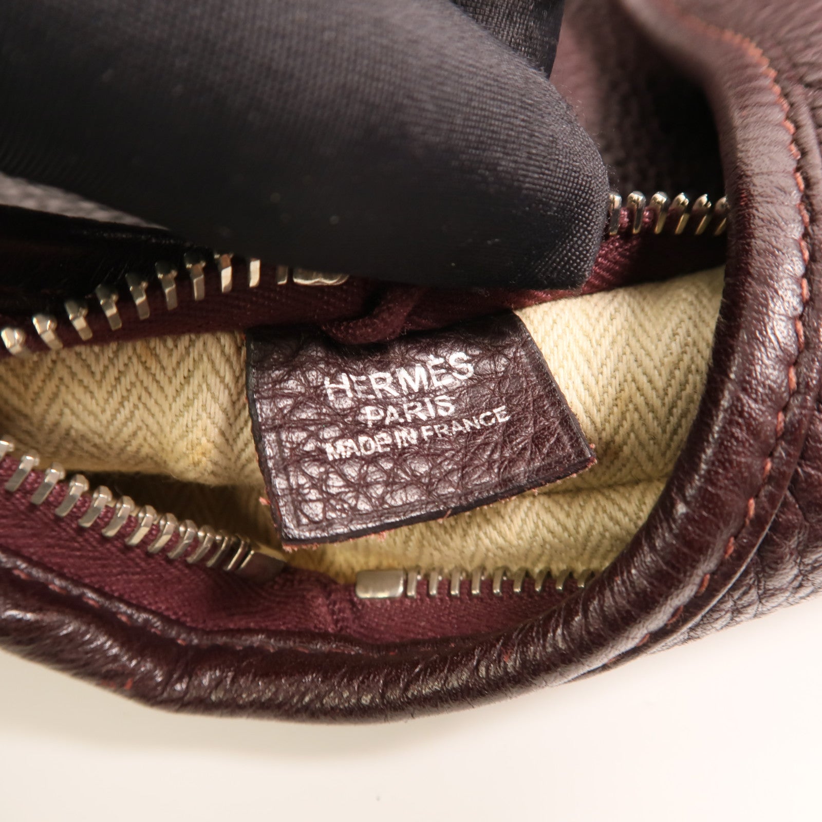 HERMES Clemence皮革Massai Cut 40肩背袋Havanne
