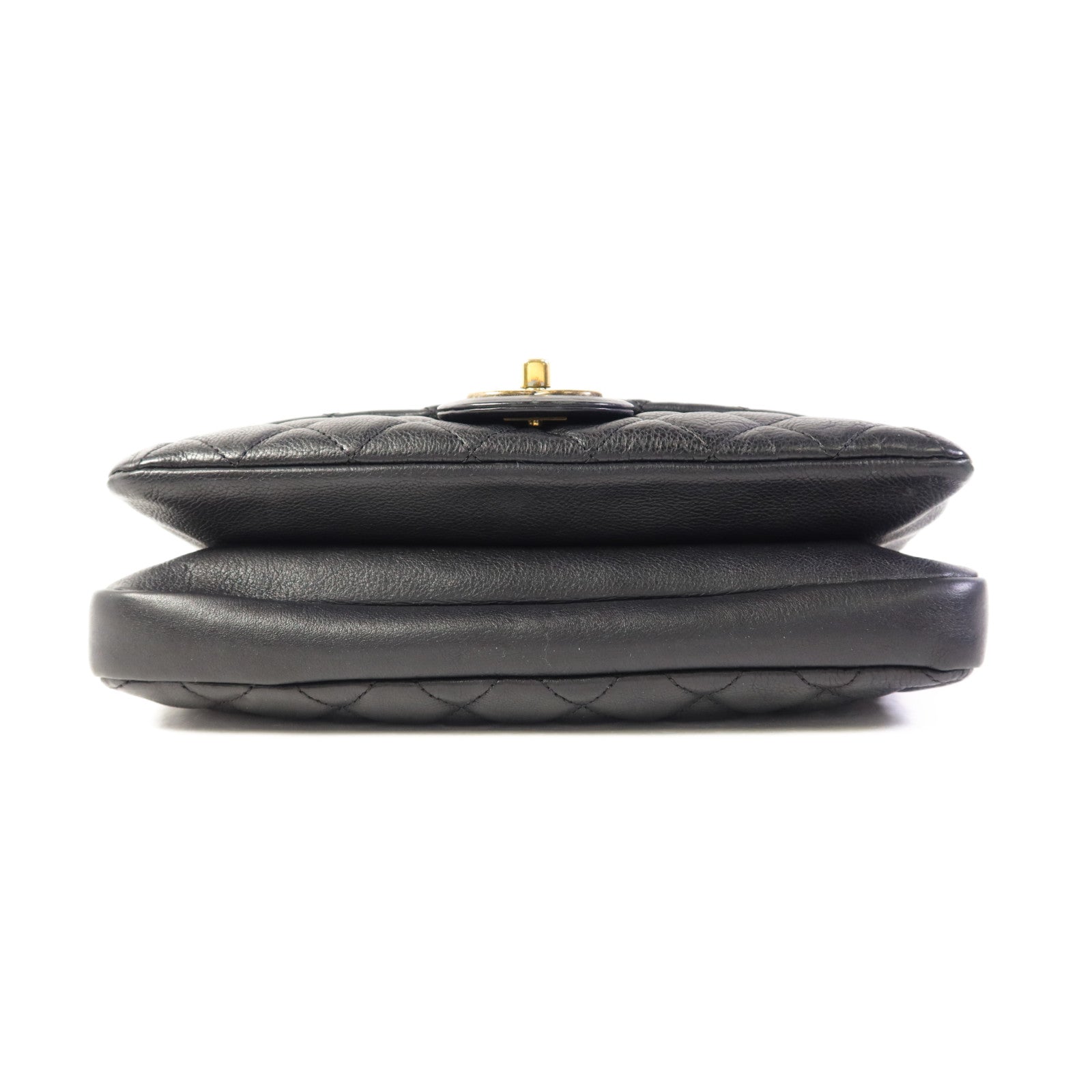 CHANEL 牛皮皮革Chain Shoulder Bag金扣鏈帶肩背袋