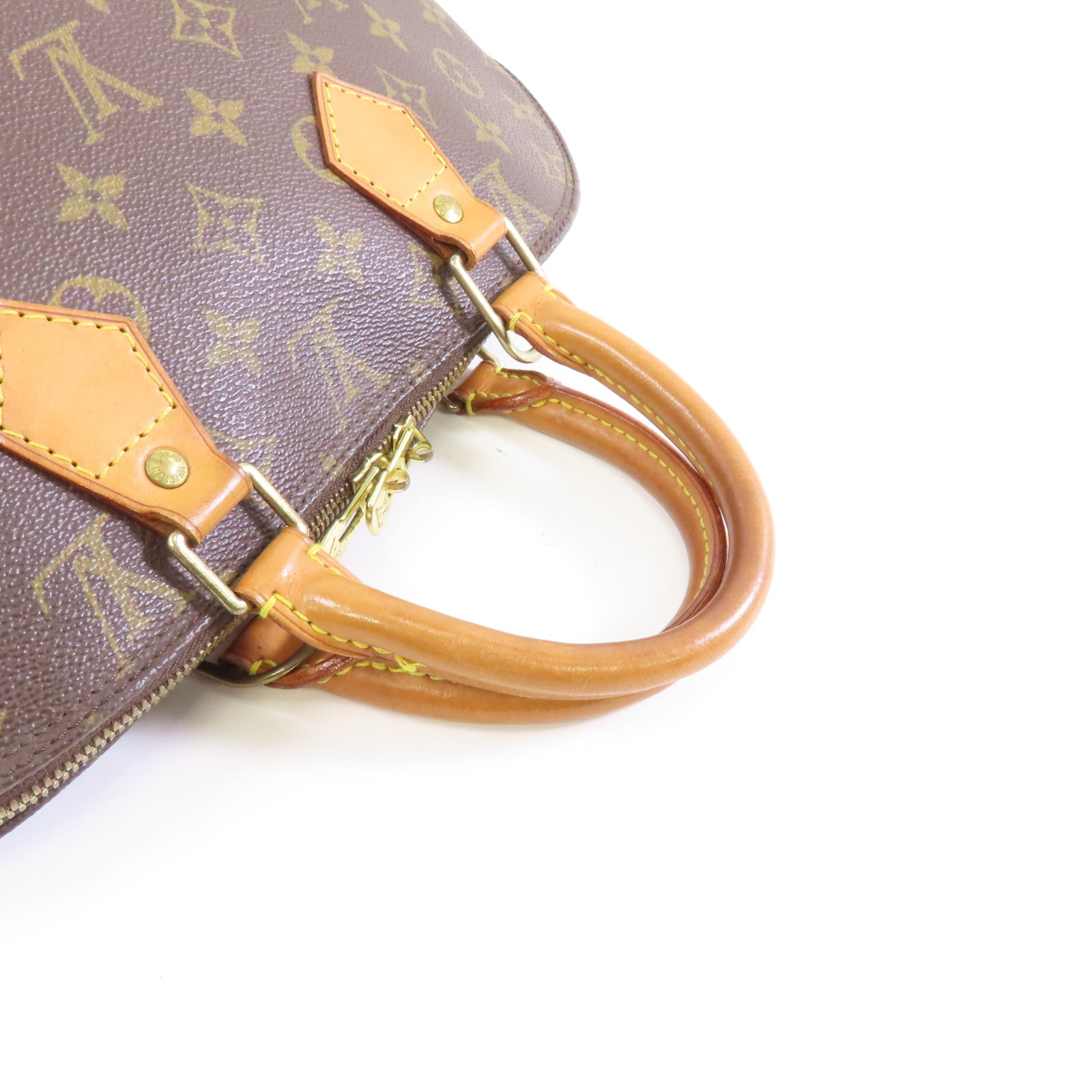LOUIS VUITTON Monogram Alma PM金扣手挽袋啡色