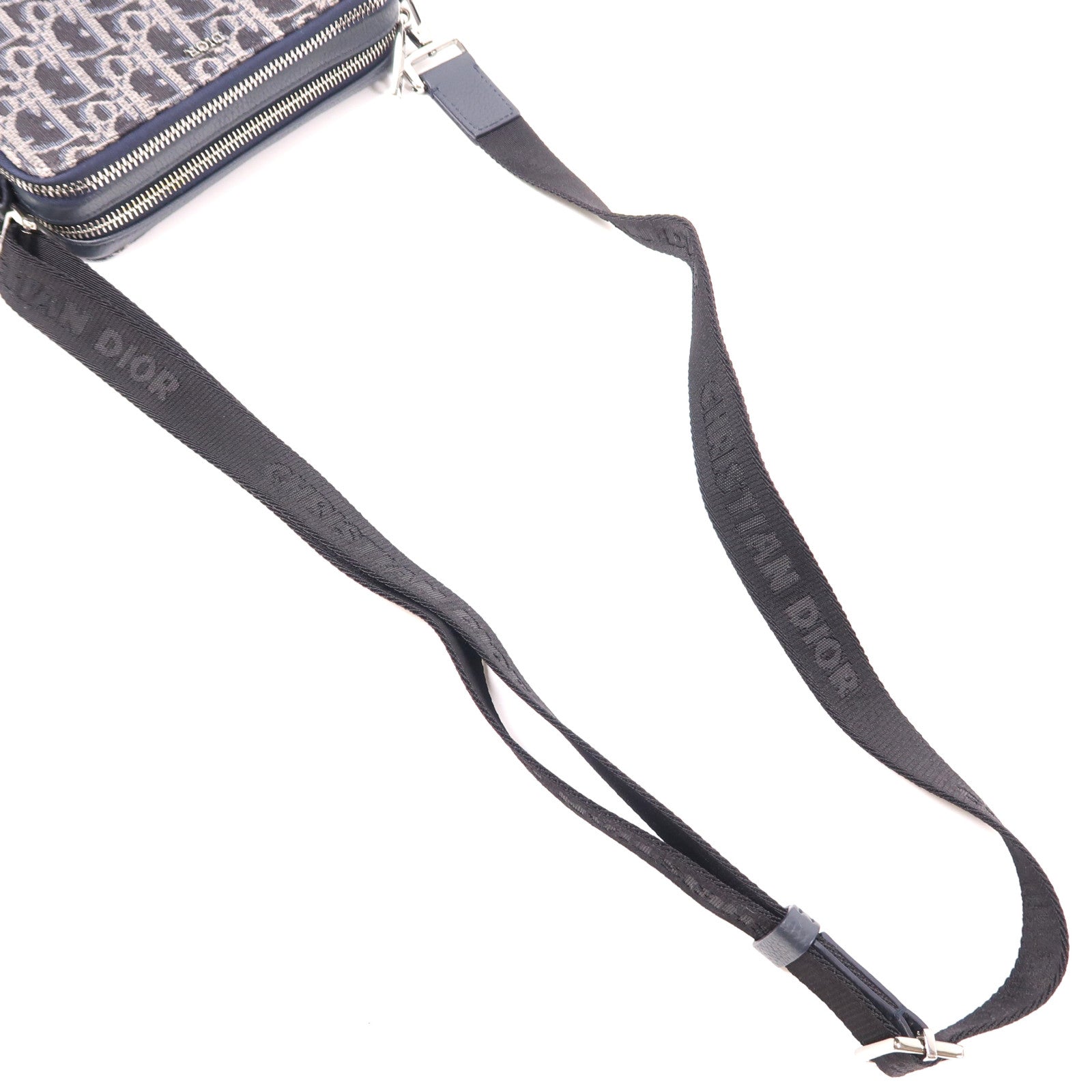 Dior 帆布Shoulder Bag銀扣肩背袋