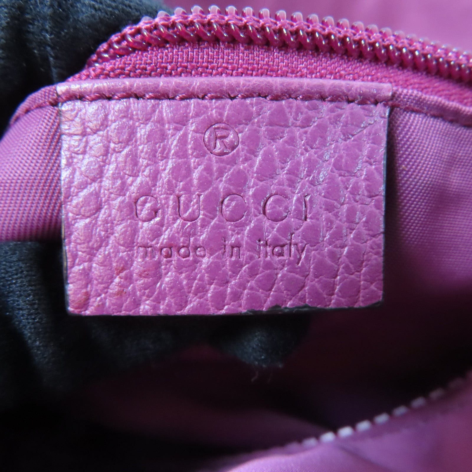 GUCCI 尼龍Handbag銀扣手挽袋紫色