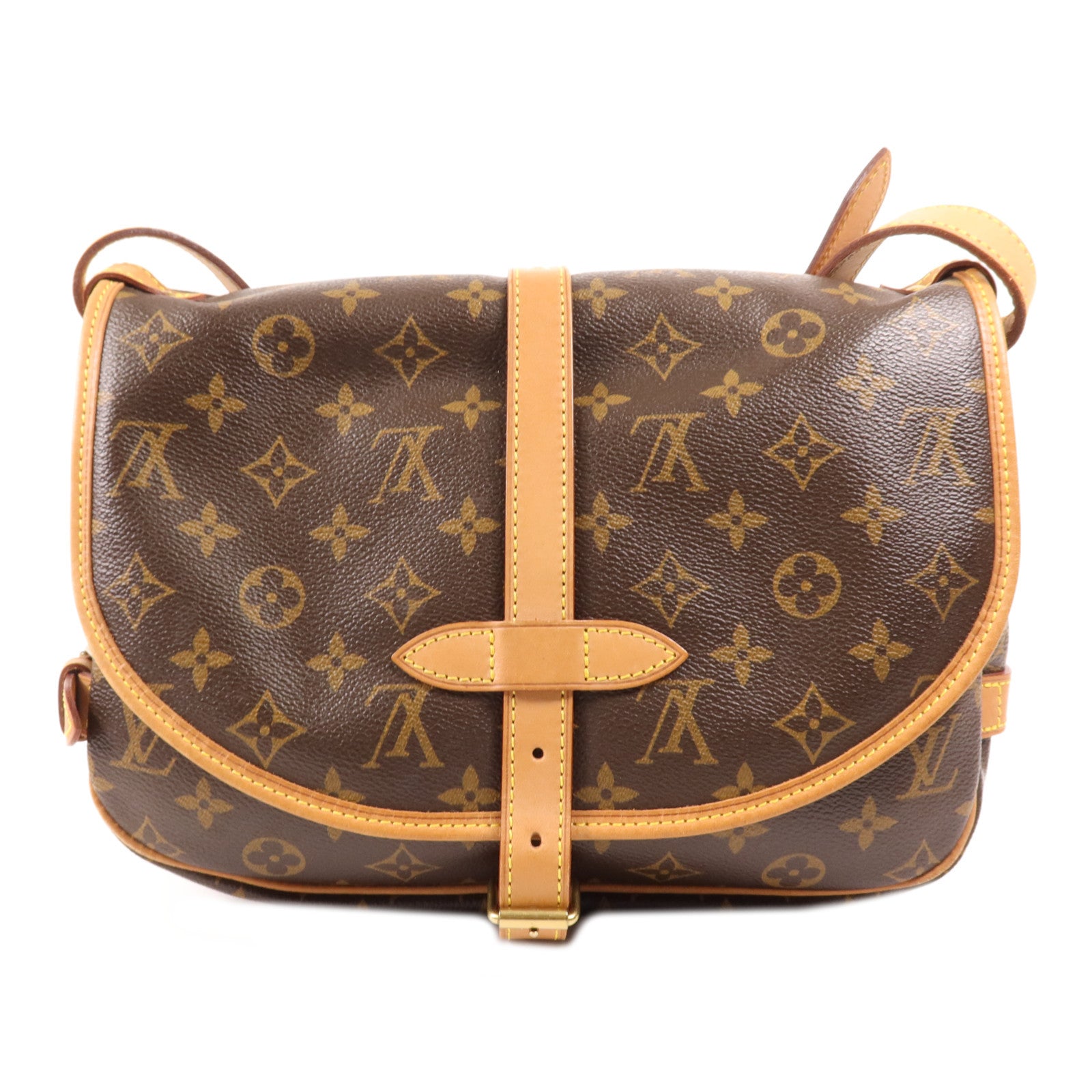LOUIS VUITTON Monogram Saumur 30金扣肩背袋