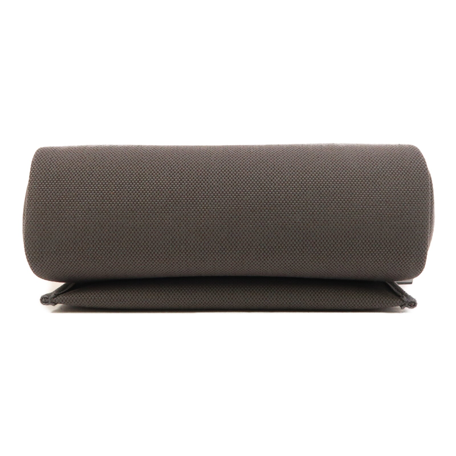 HERMES 帆布Mini Herbag銀扣肩背袋Ardoise