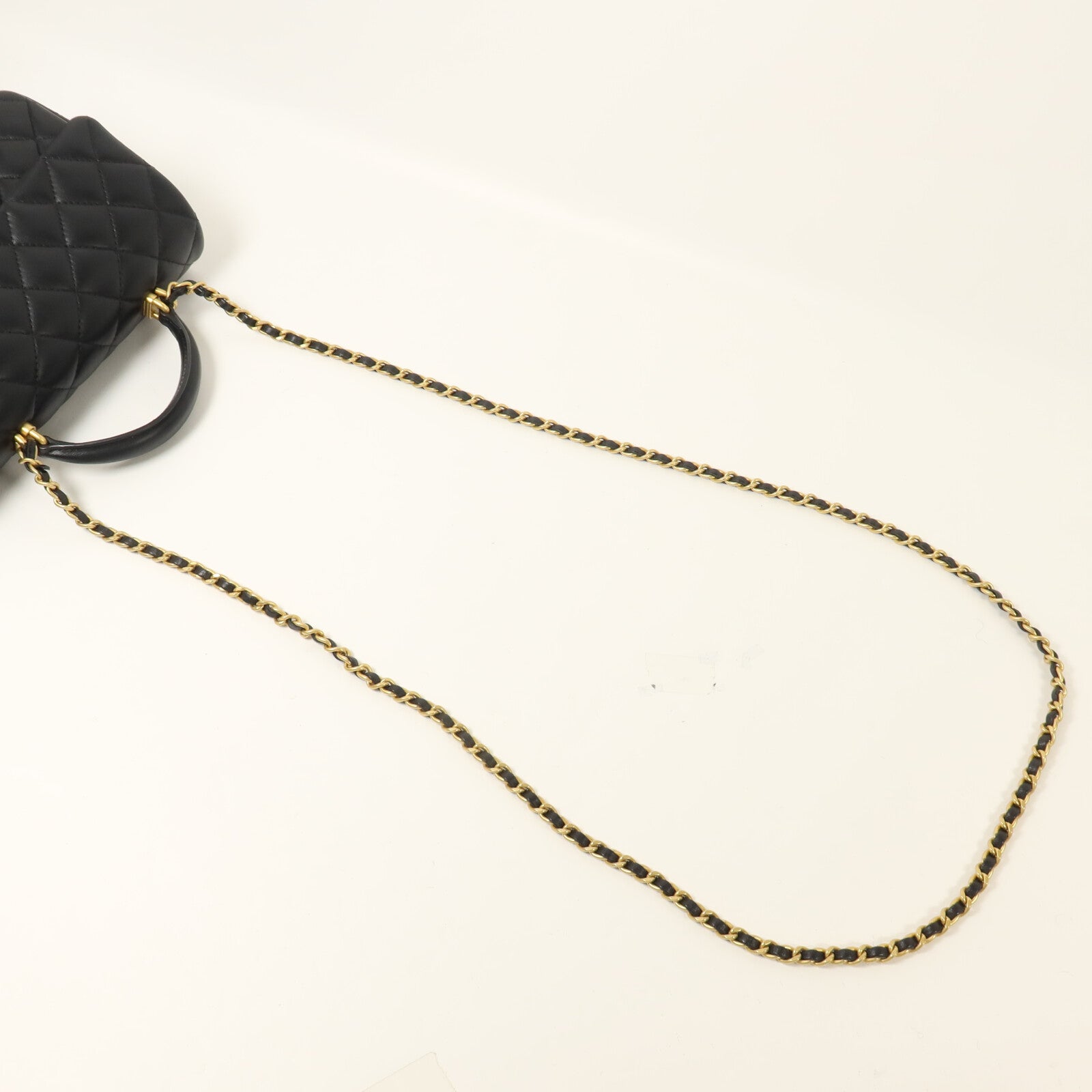 CHANEL 羊皮皮革Chain Shoulder鏈帶手挽肩背兩用袋