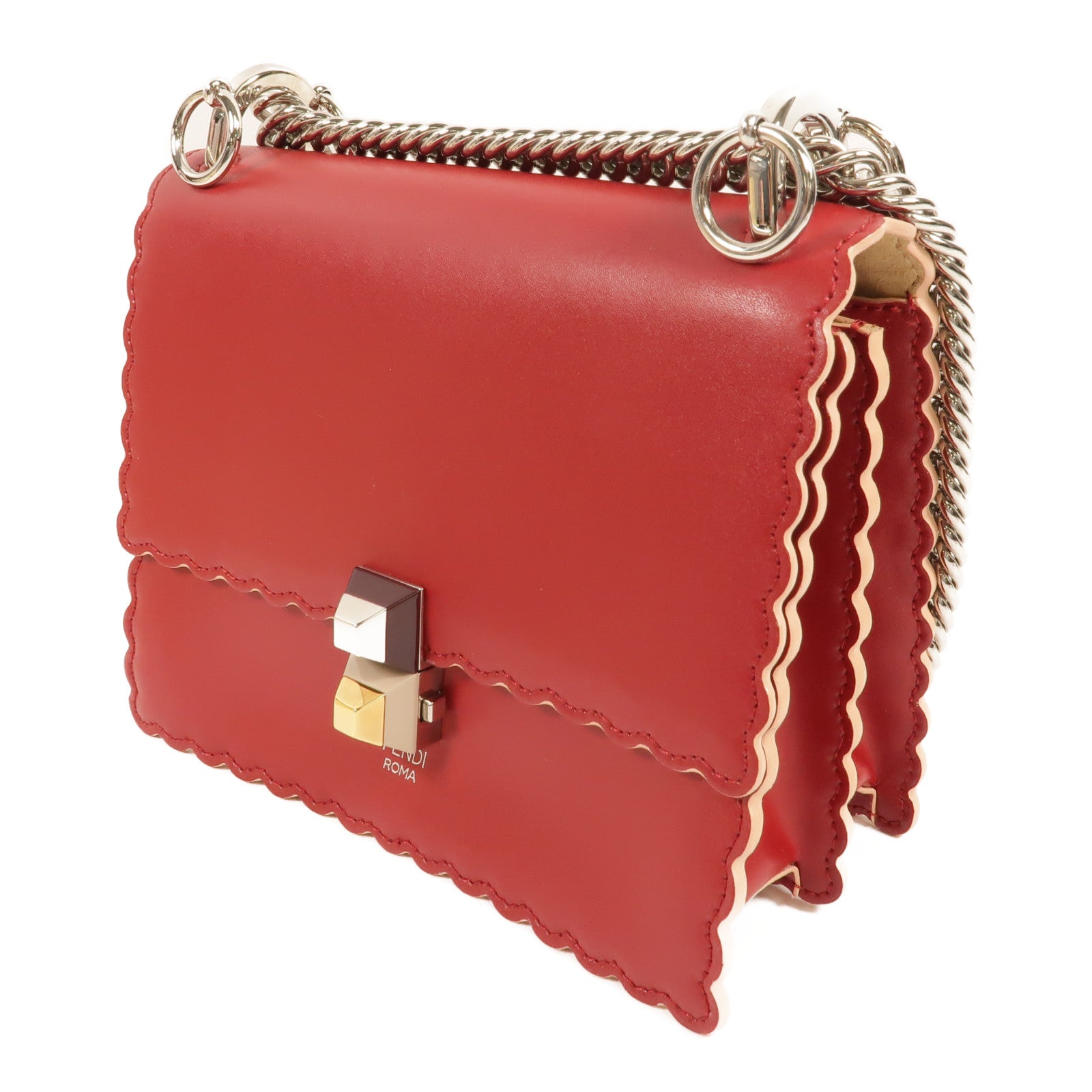 FENDI 牛皮皮革Kan I Small肩背袋