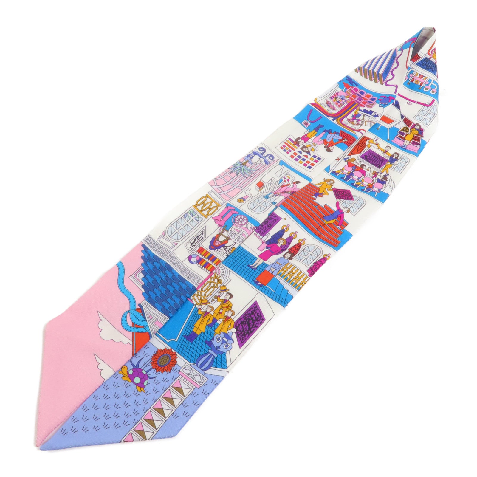 HERMES 絲質Twilly絲巾