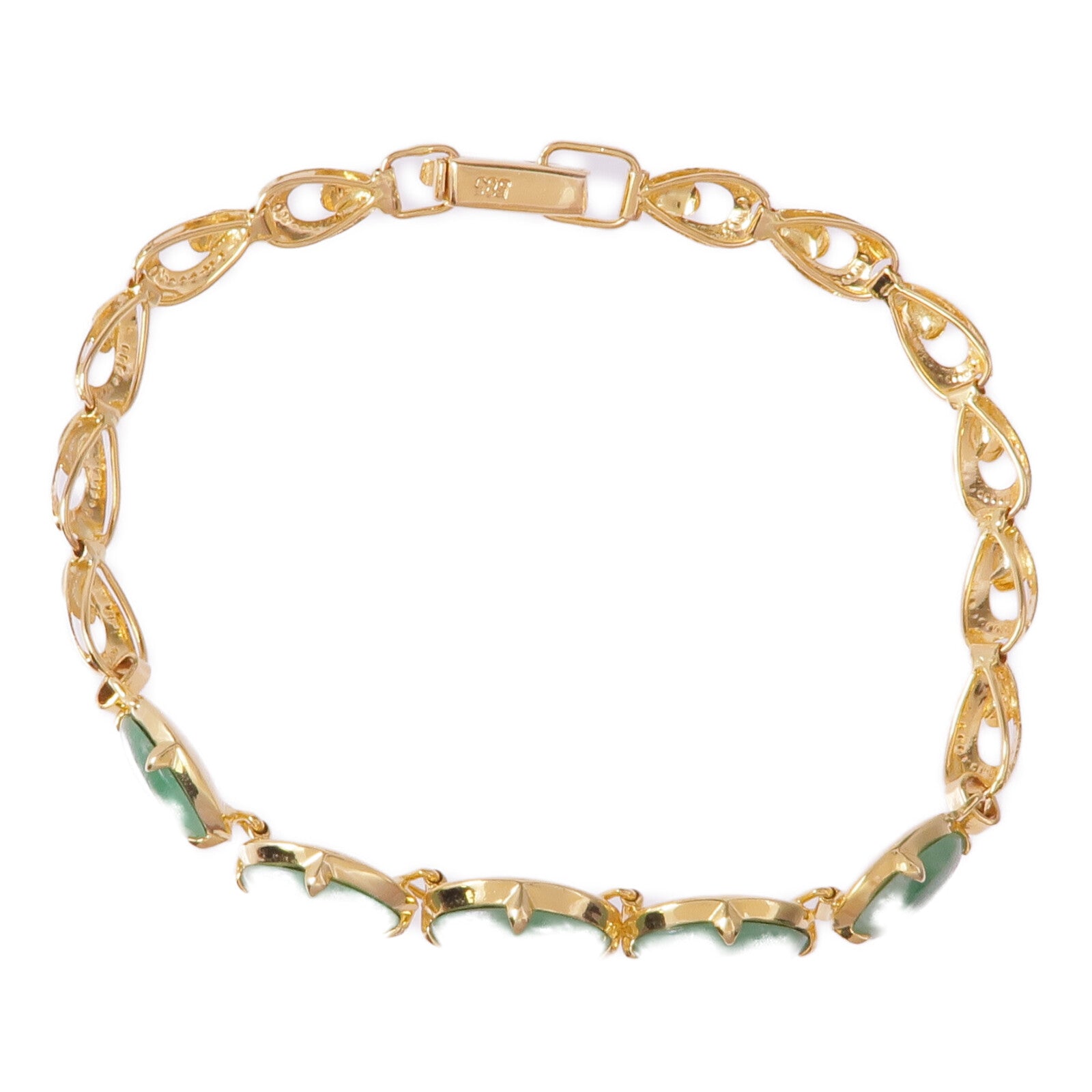 JEWELRY 14K黃金Jade Bracelet翡翠手鏈