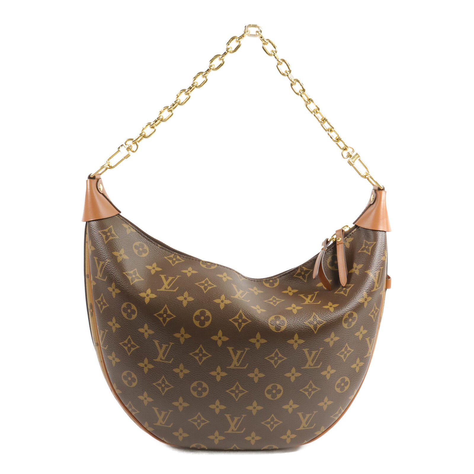 LOUIS VUITTON Monogram Reverse Loop Hobo鏈帶手挽肩背兩用袋