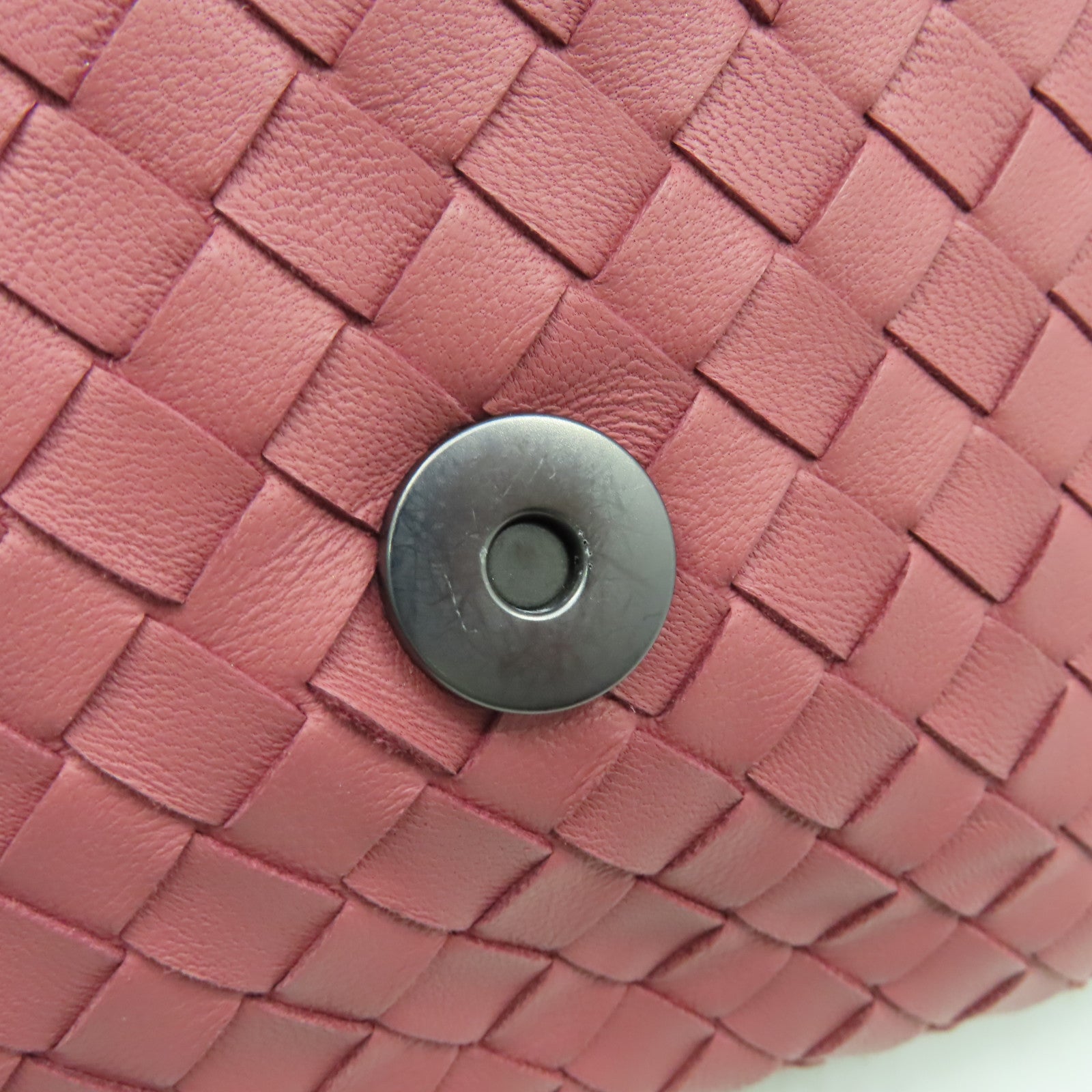 BOTTEGA VENETA 織紋皮革Shoulder Bag肩背袋粉紅色