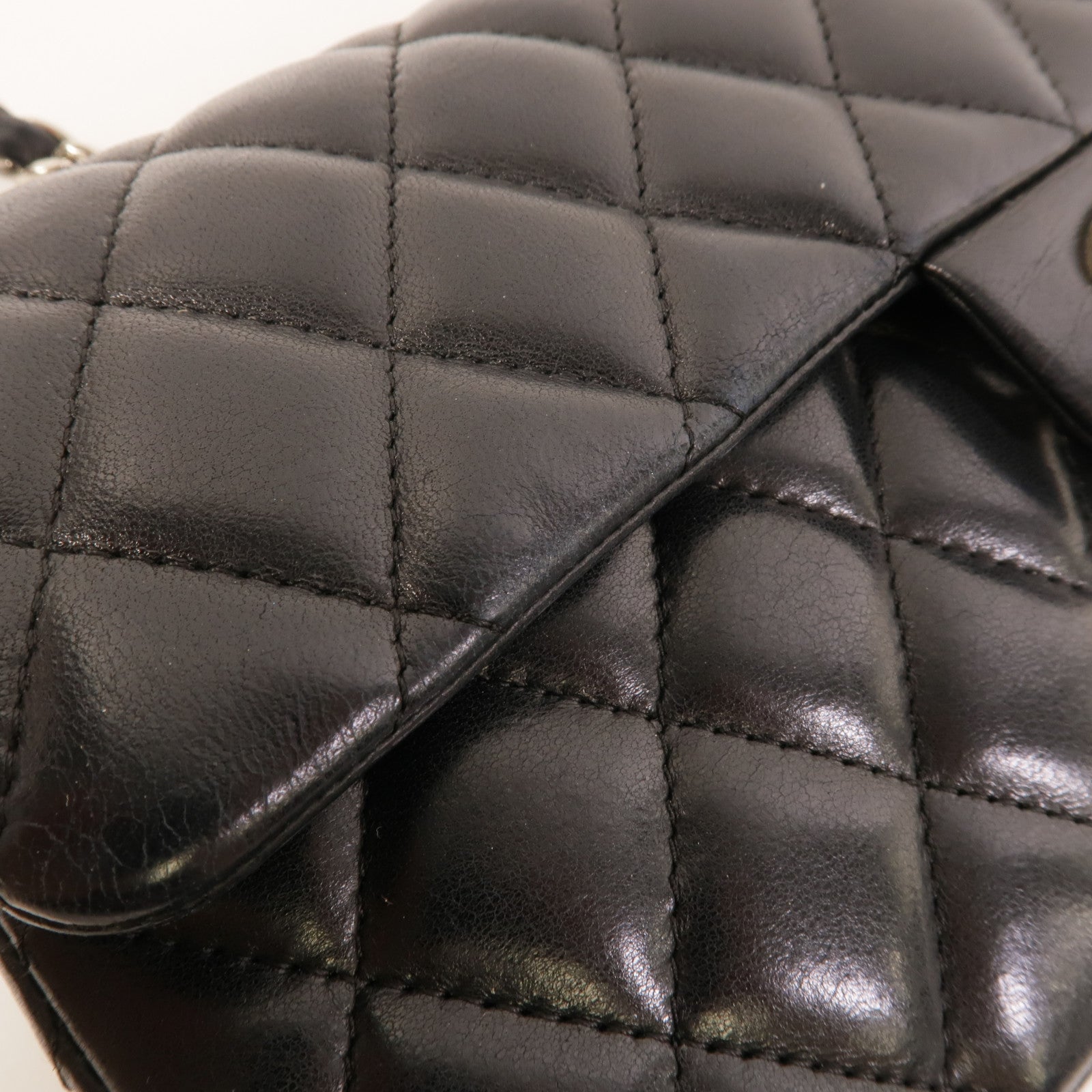 CHANEL 羊皮皮革Classic East West Baguette Bag肩背袋