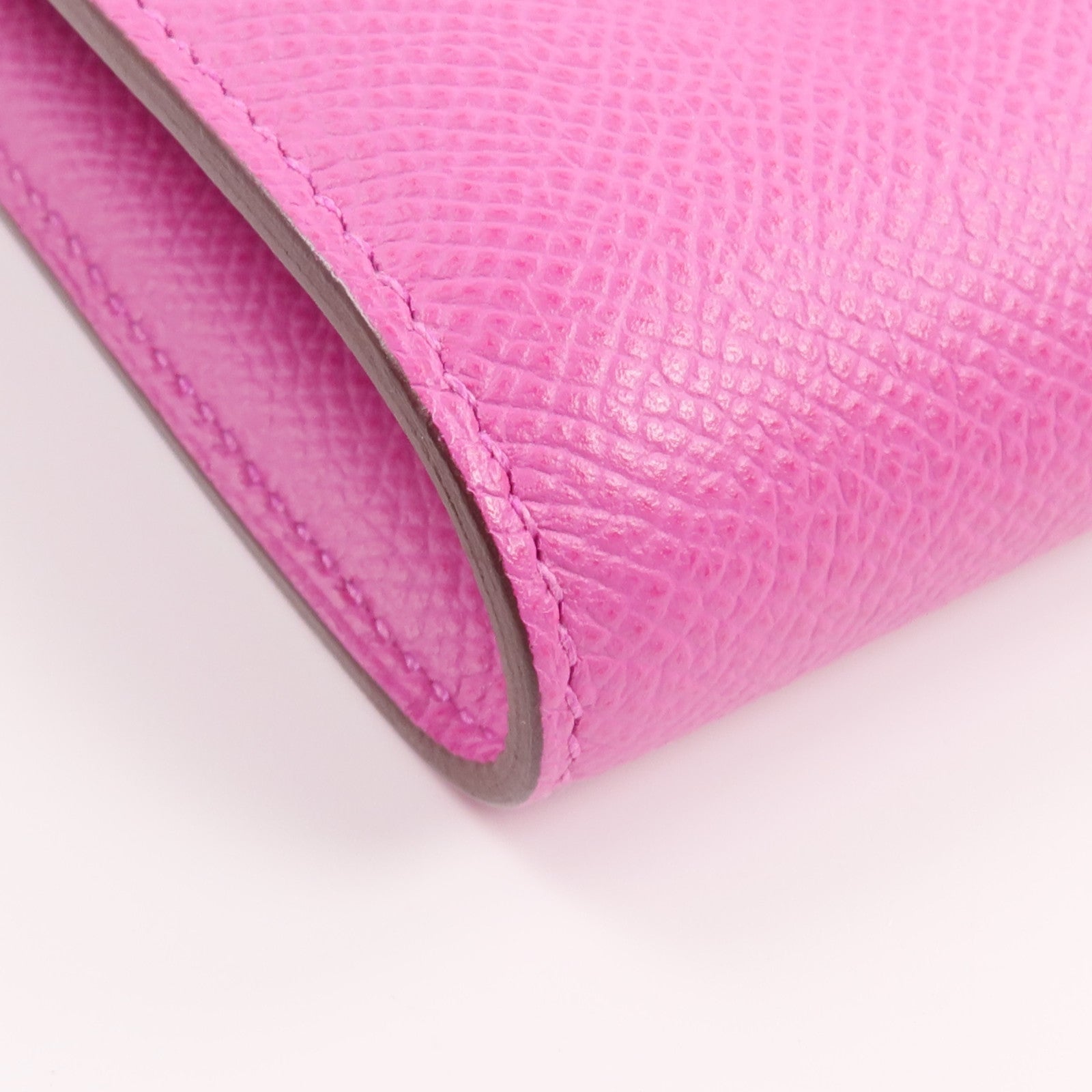 HERMES 【激減優惠】Epsom皮革Constance Slim Wallet錢包Magnolia