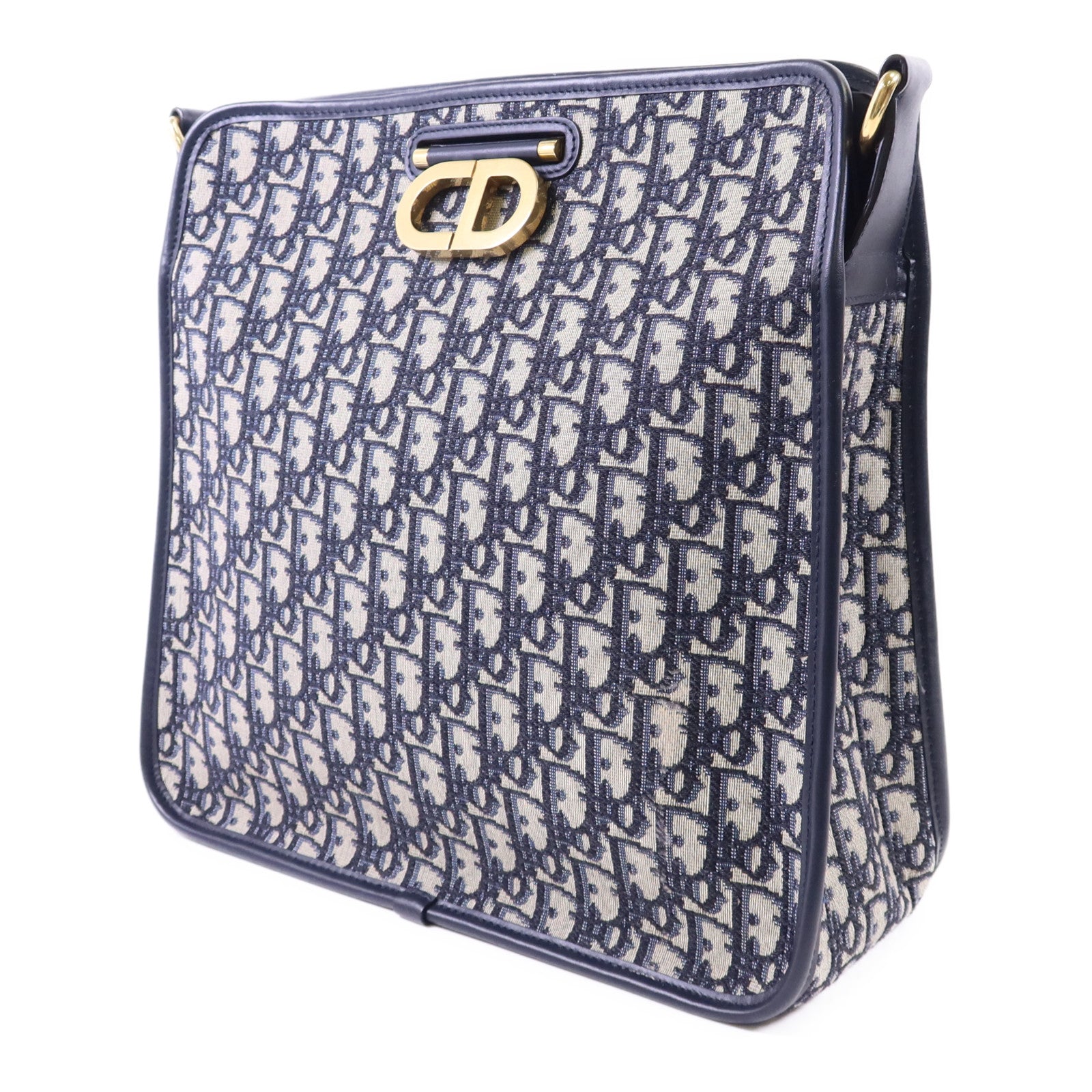 Dior 帆布Shoulder Bag金扣肩背袋