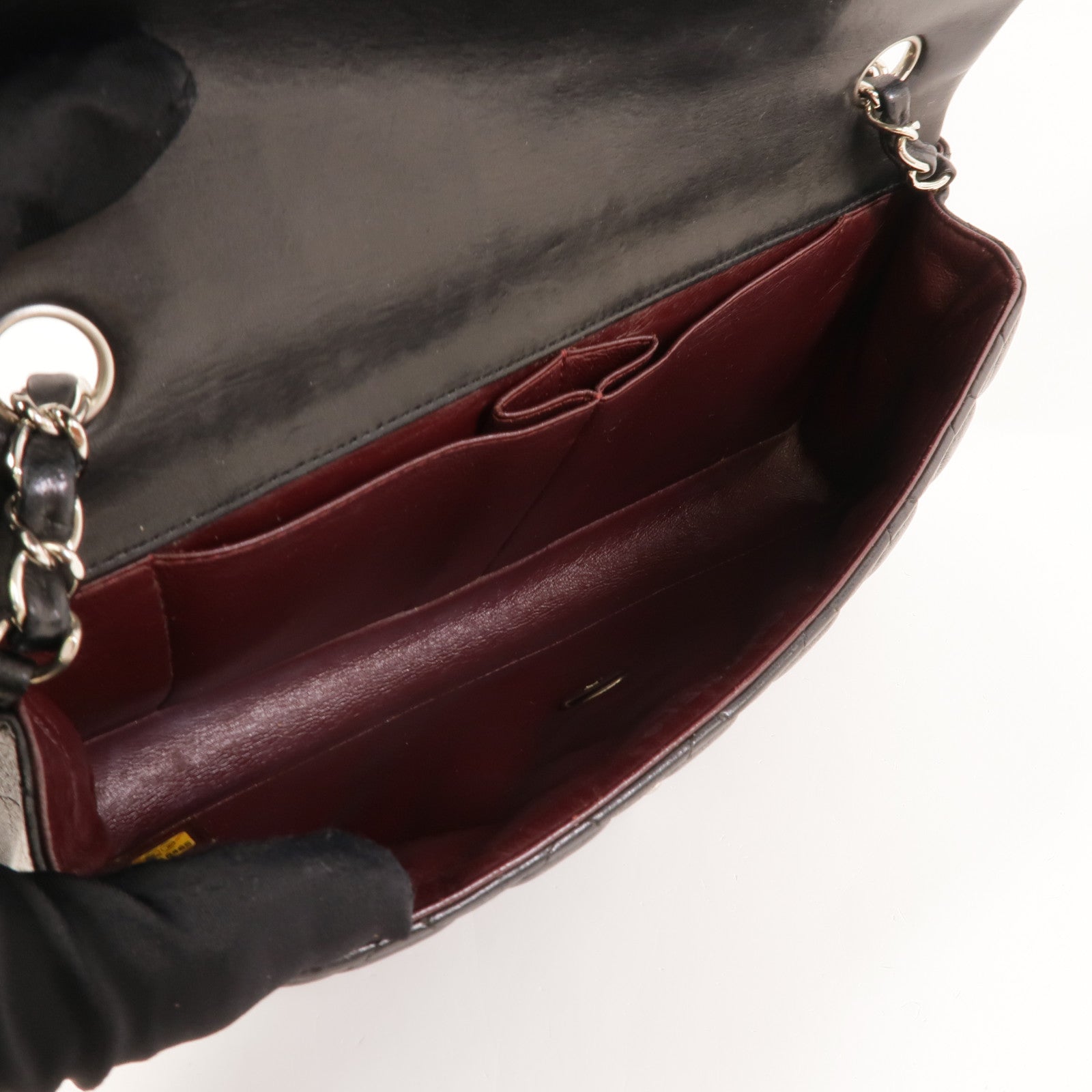 CHANEL 羊皮皮革Classic East West Baguette Bag肩背袋