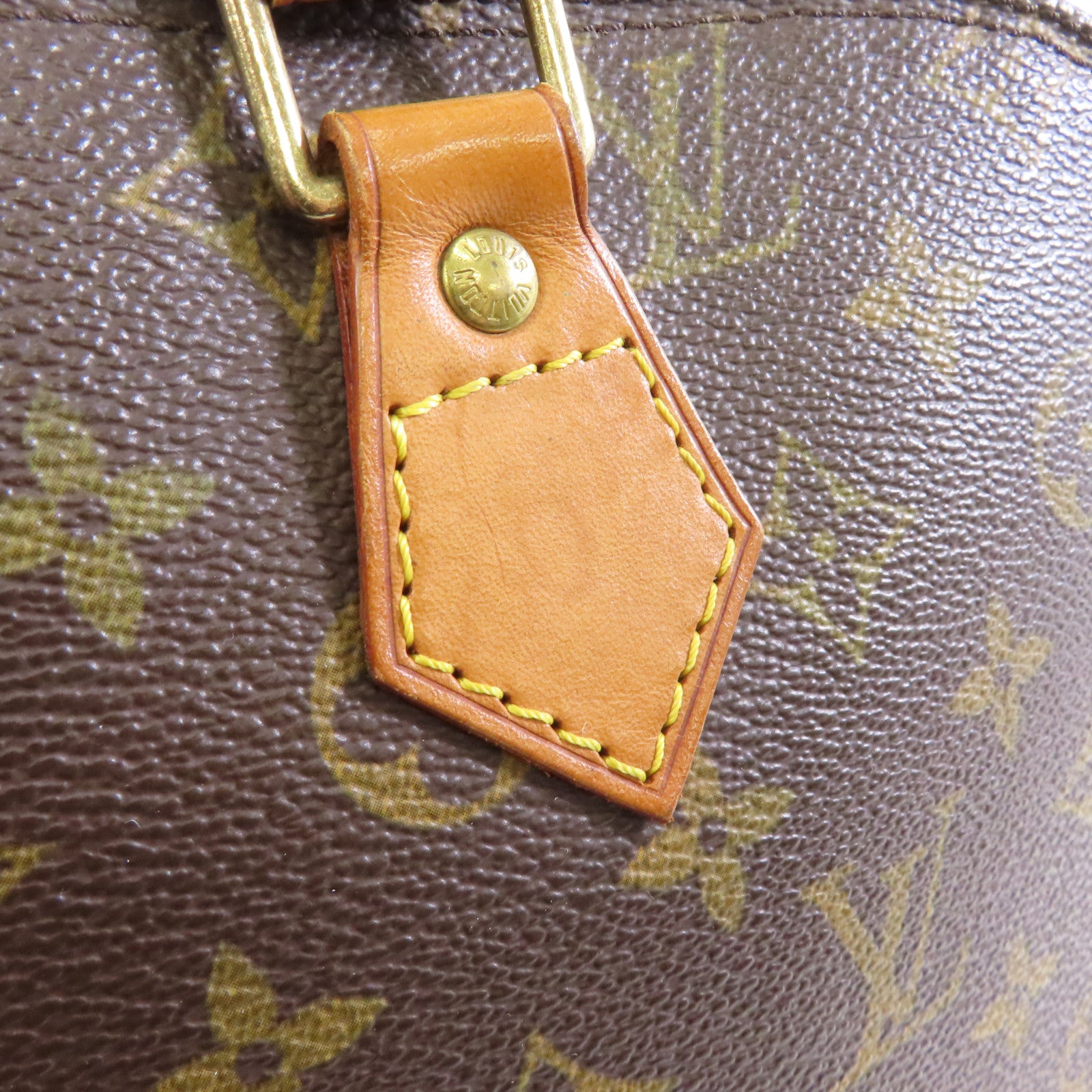 LOUIS VUITTON Monogram Alma PM金扣手挽袋啡色