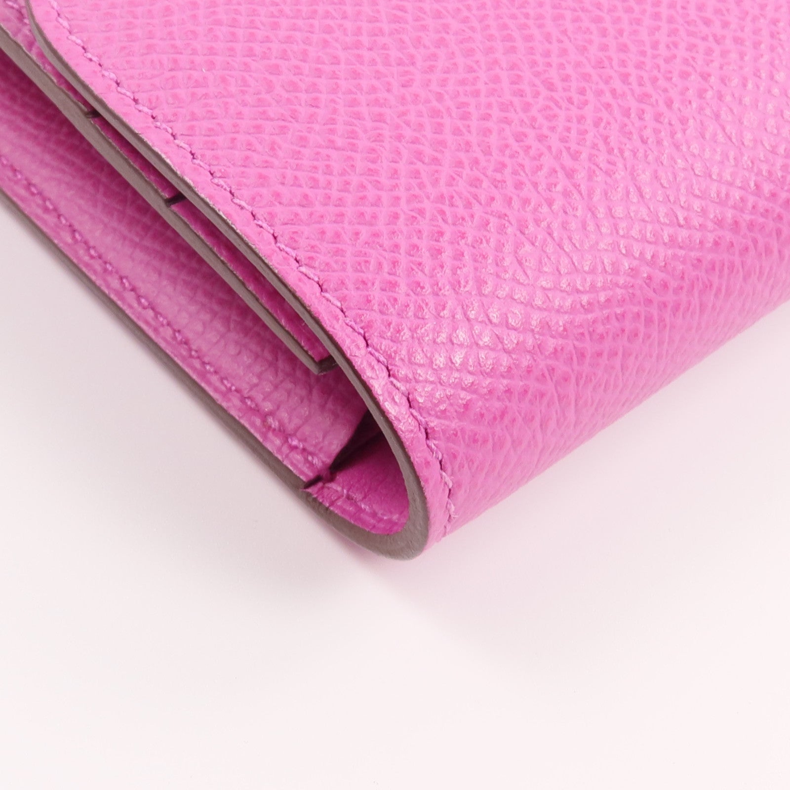 HERMES 【激減優惠】Epsom皮革Constance Slim Wallet錢包Magnolia